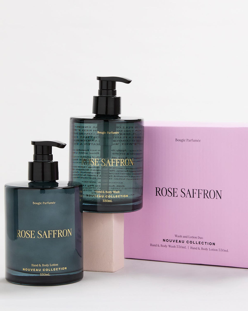 Rose Saffron Gift Set Hand Wash & Cream 330ML Nouveau
