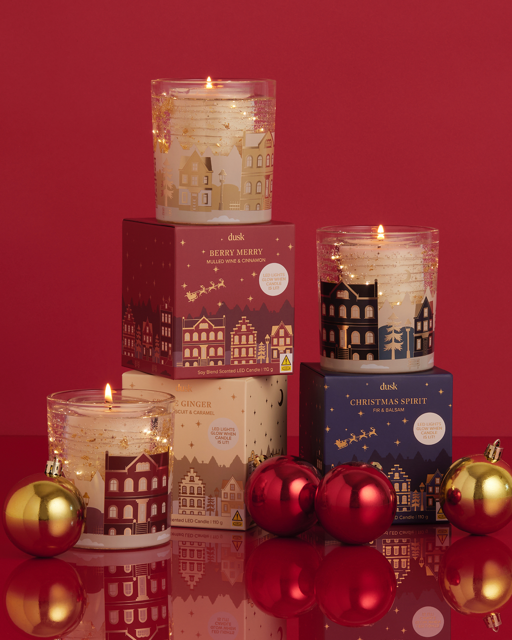 Spice Ginger Soy Blend Scented LED Candle 110 g