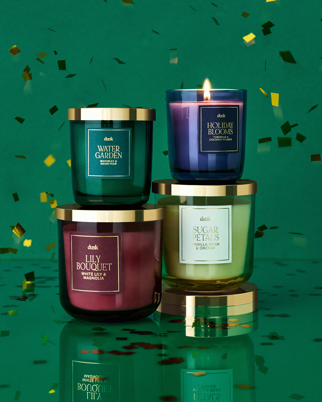 Holiday Blooms Soy Blend Scented Candle 210 g