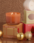 Creamy Caramel 3 Wick Soy Scented Candle