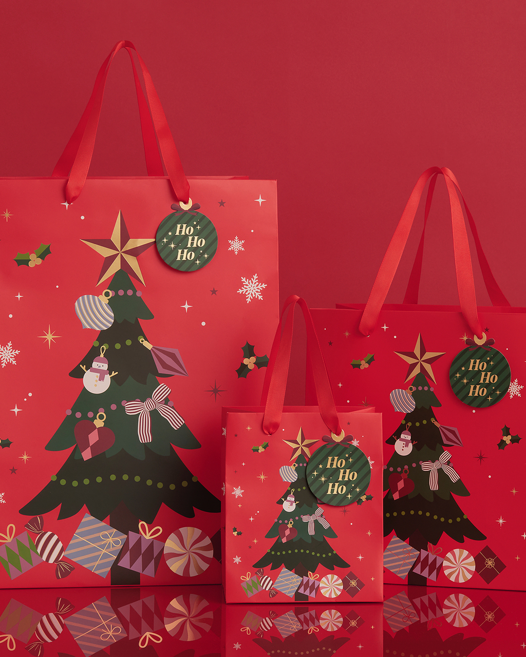 Christmas Festive Gift Bags - M