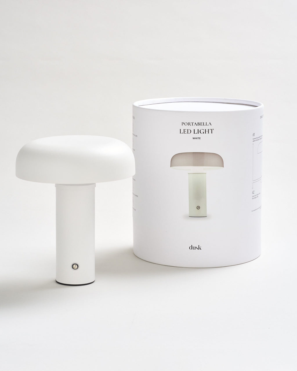 Large Portobella LED Lamp - White