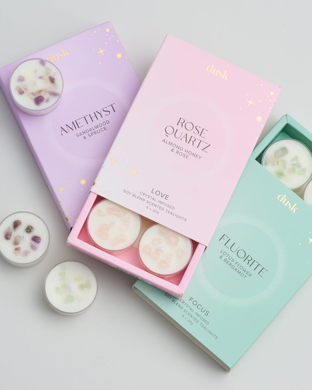Amethyst Tealights 20g 6pk