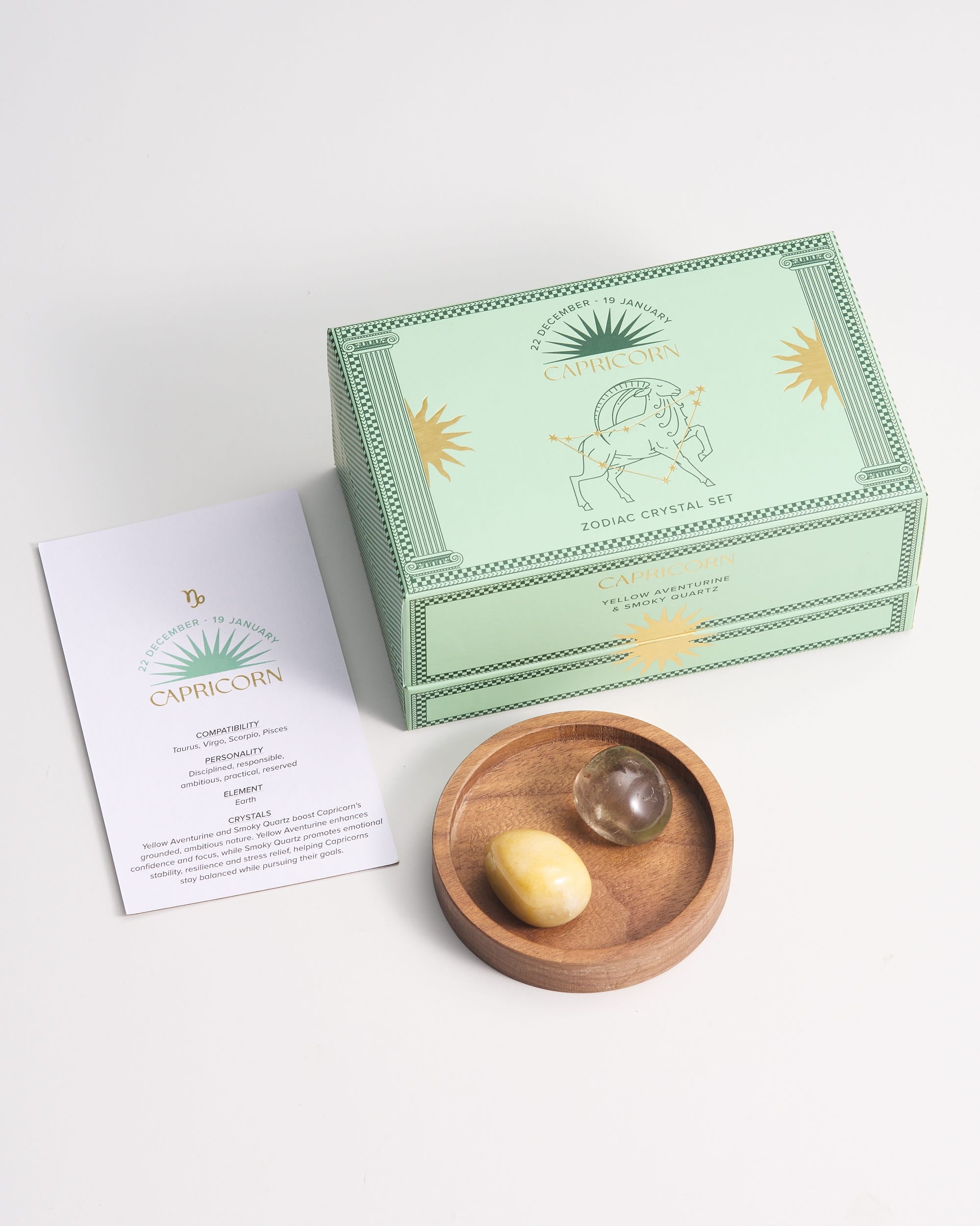 Capricorn Crystal Stones Gift Box