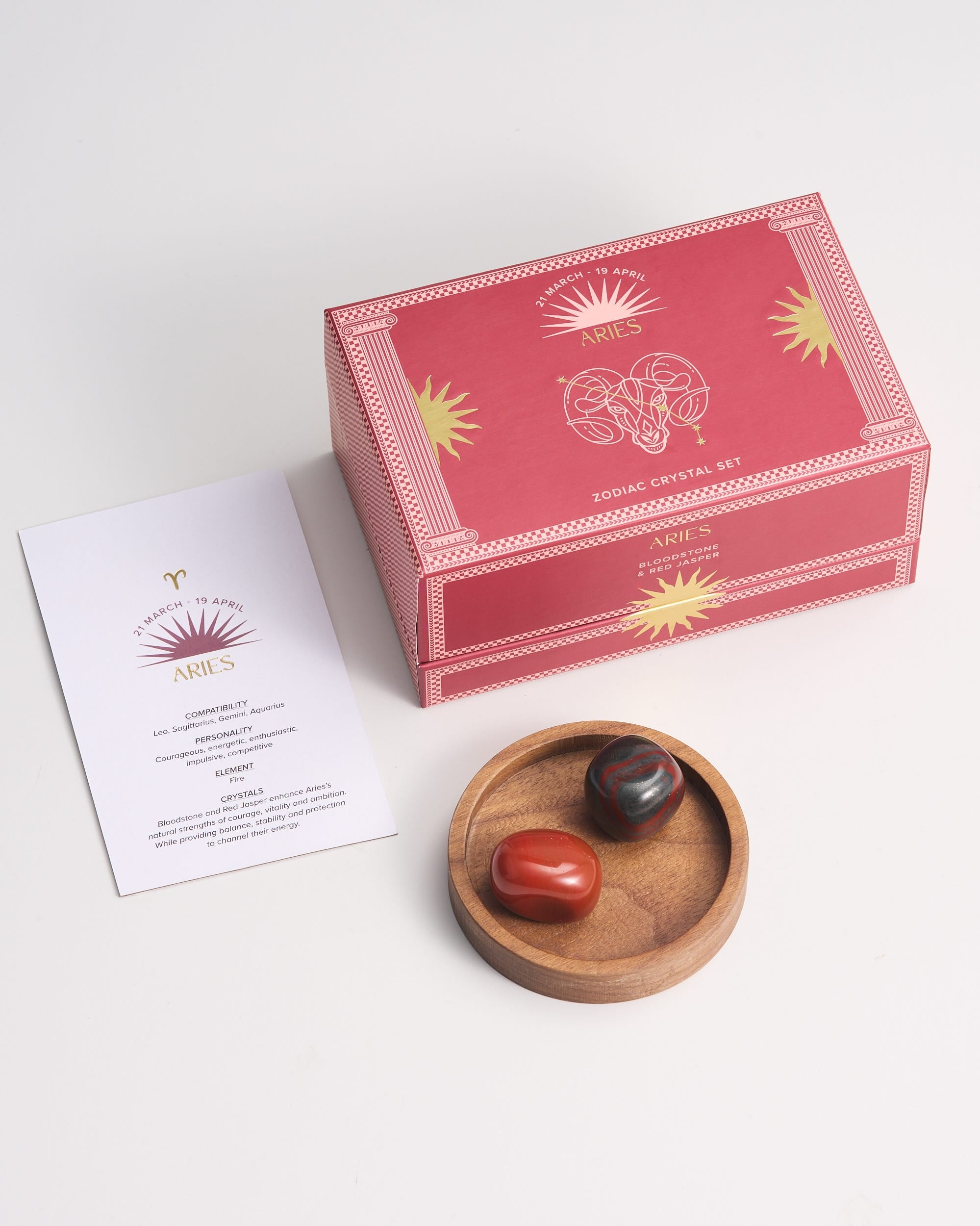 Aries Crystal Stones Gift Box