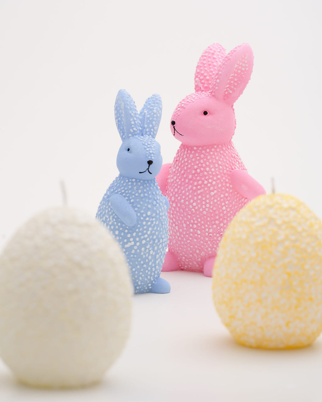 Bunny Unscented Candle Pink 18cm