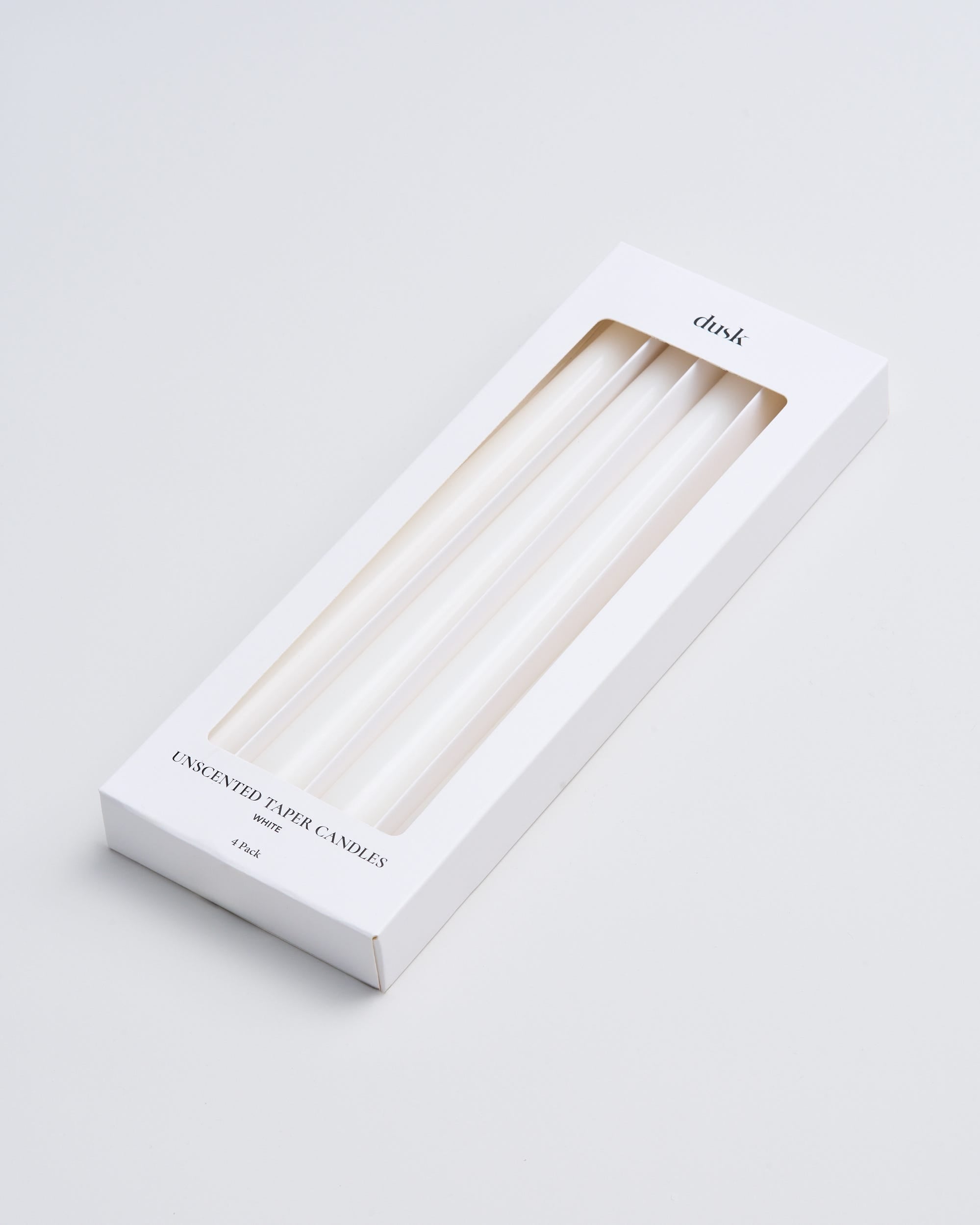 Unscented Taper 4pk - White