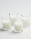 Unscented Glass Votive 4pk - White
