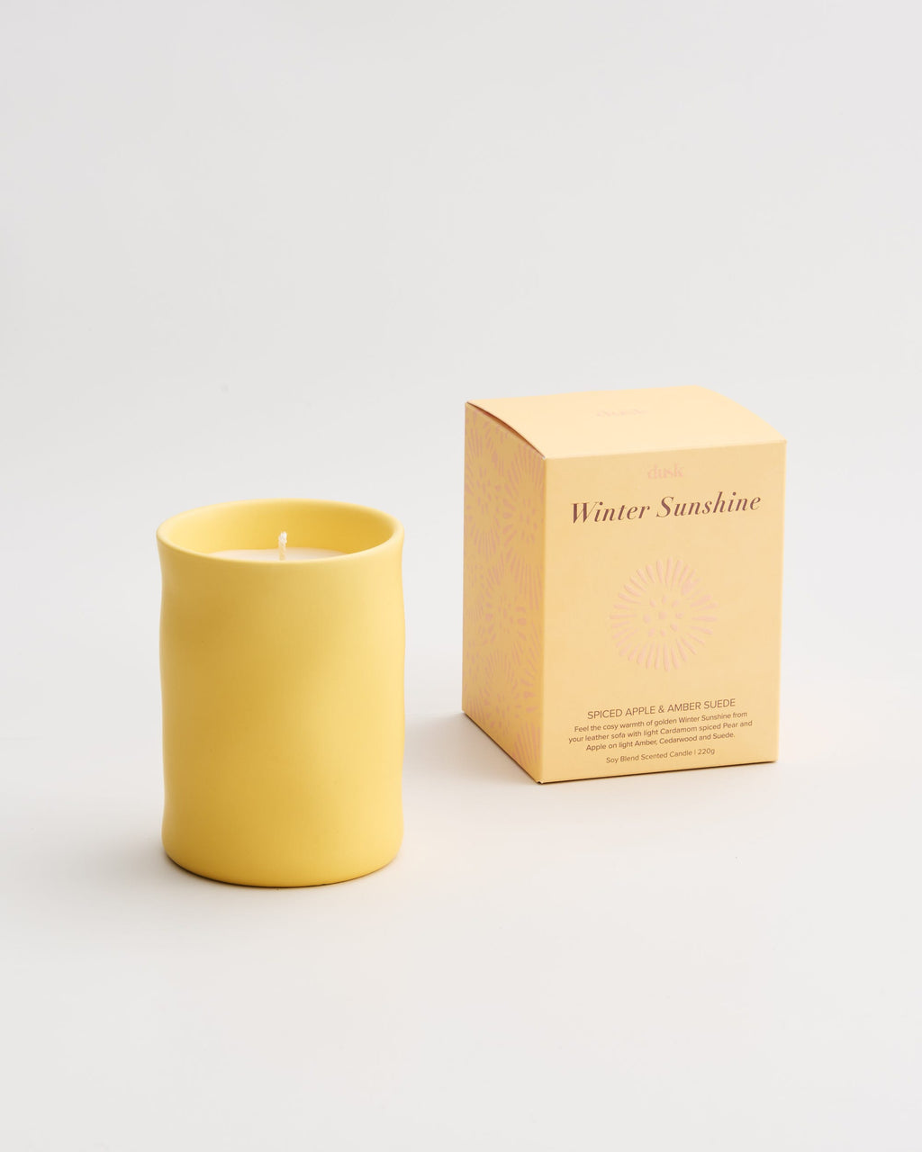 Soy Blend Scented Ceramic Candle 220g Winter Sunshine