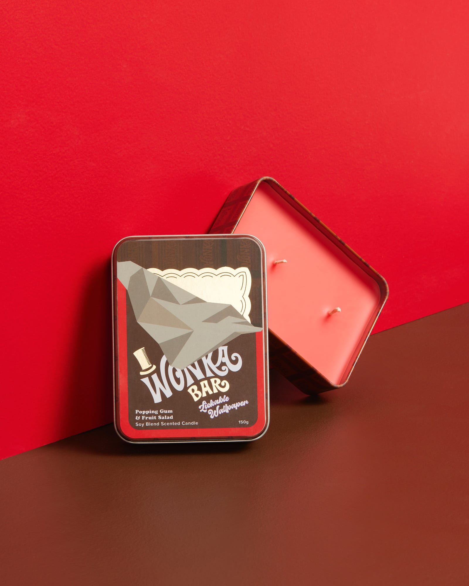 Lickable Wallpaper Tin Candle 150g - OE