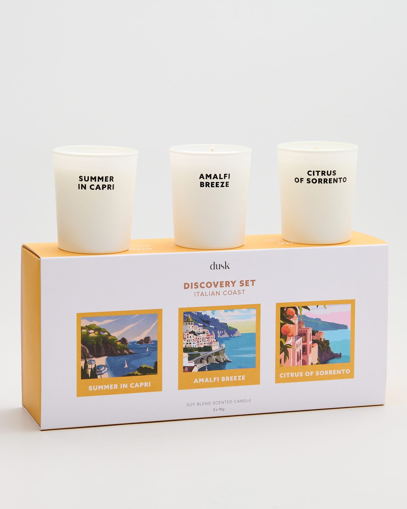 Italian Coast Discovery Set Candles Trio 70g