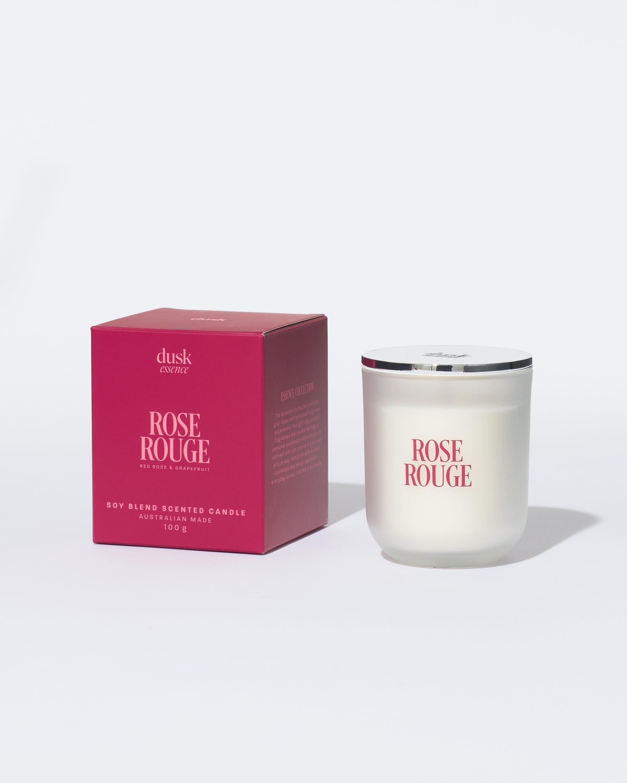 Rose Rouge Soy Blend Scented Candle 100g