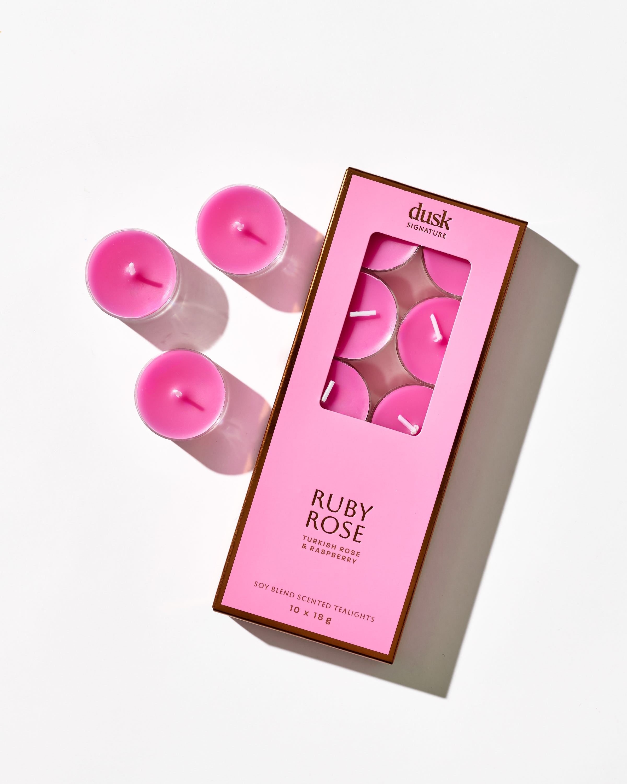 Ruby Rose Soy Blend Scented Tealights 10pk