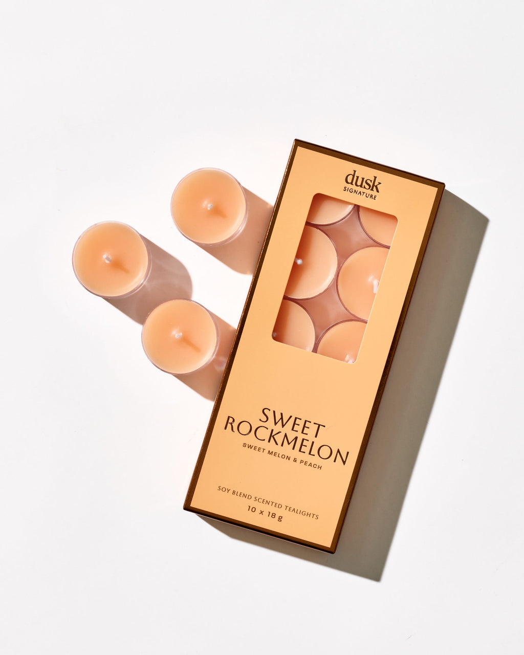 Sweet Rockmelon Soy Blend Scented Tealights 10pk
