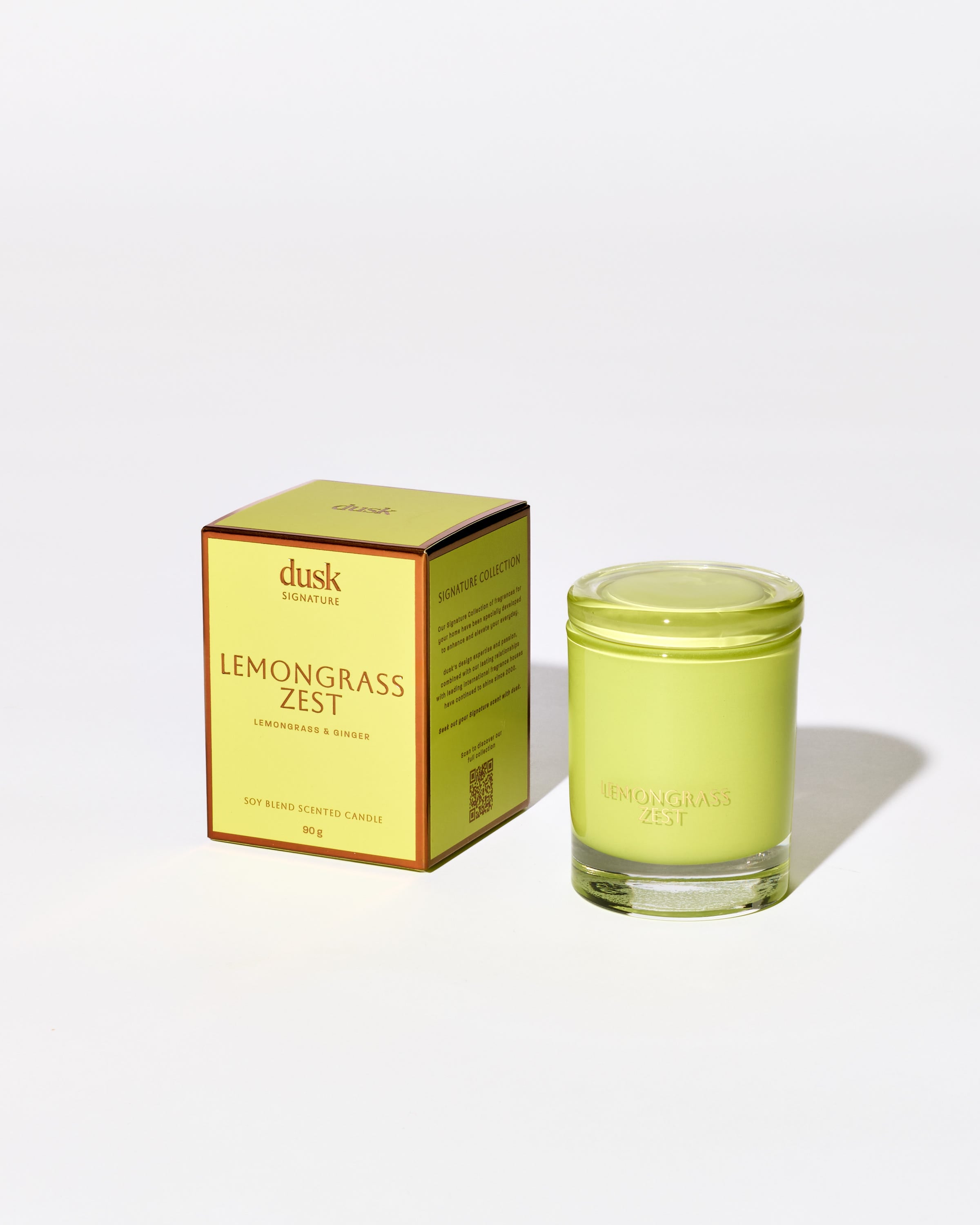 Lemongrass Zest Soy Blend Scented Candle 90g