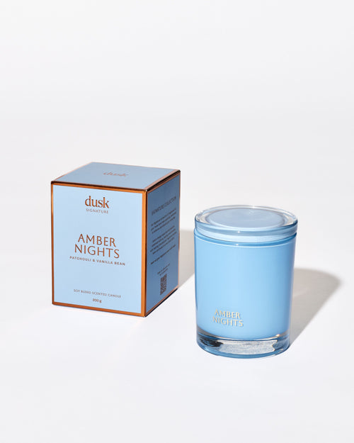 Amber Nights Soy Blend Scented Candle 200g