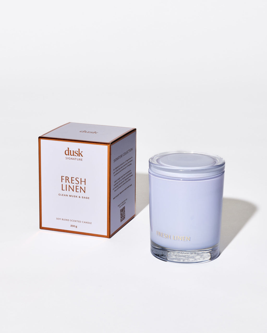Fresh Linen Soy Blend Scented Candle 200g