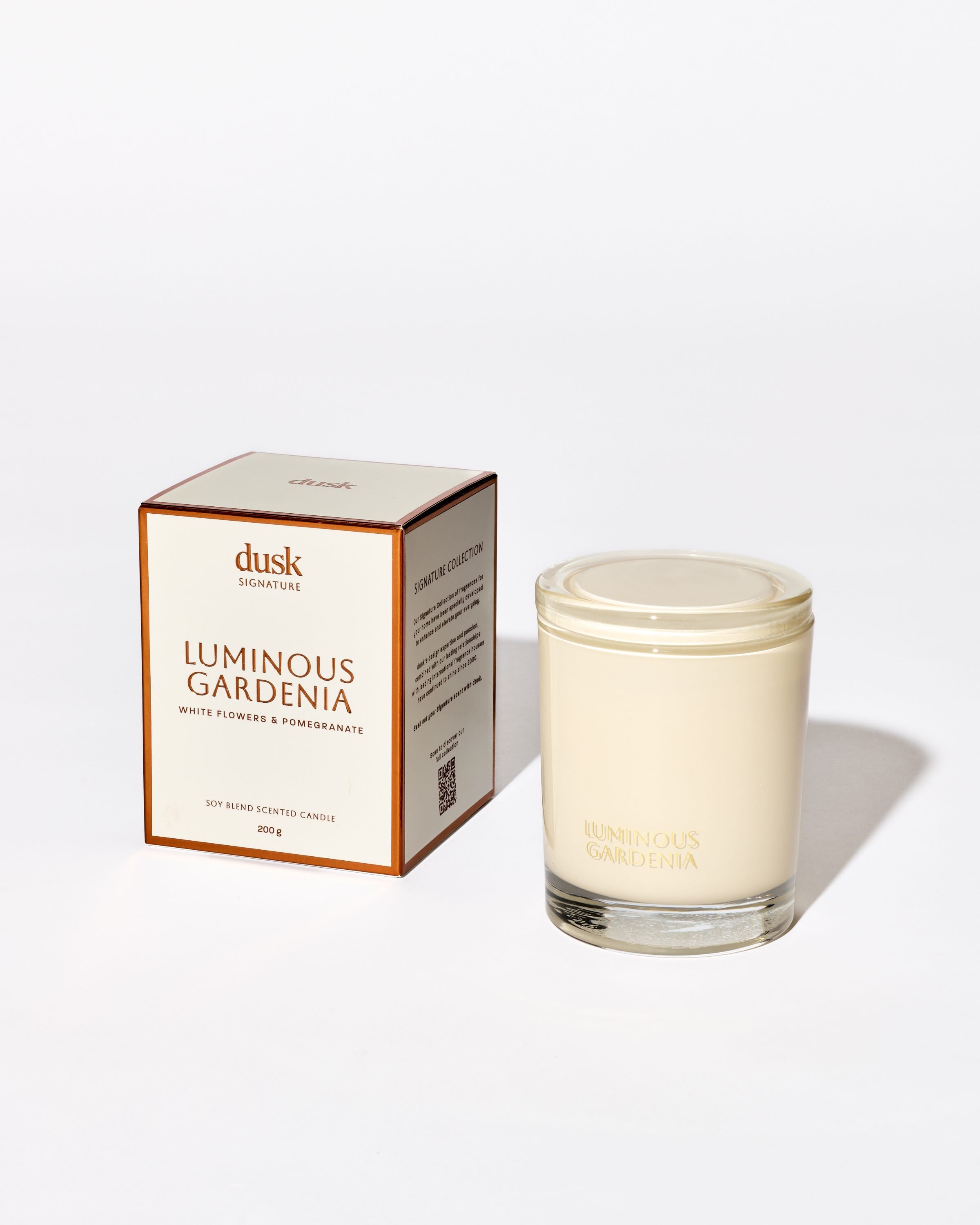 Luminous Gardenia Soy Blend Scented Candle 200g