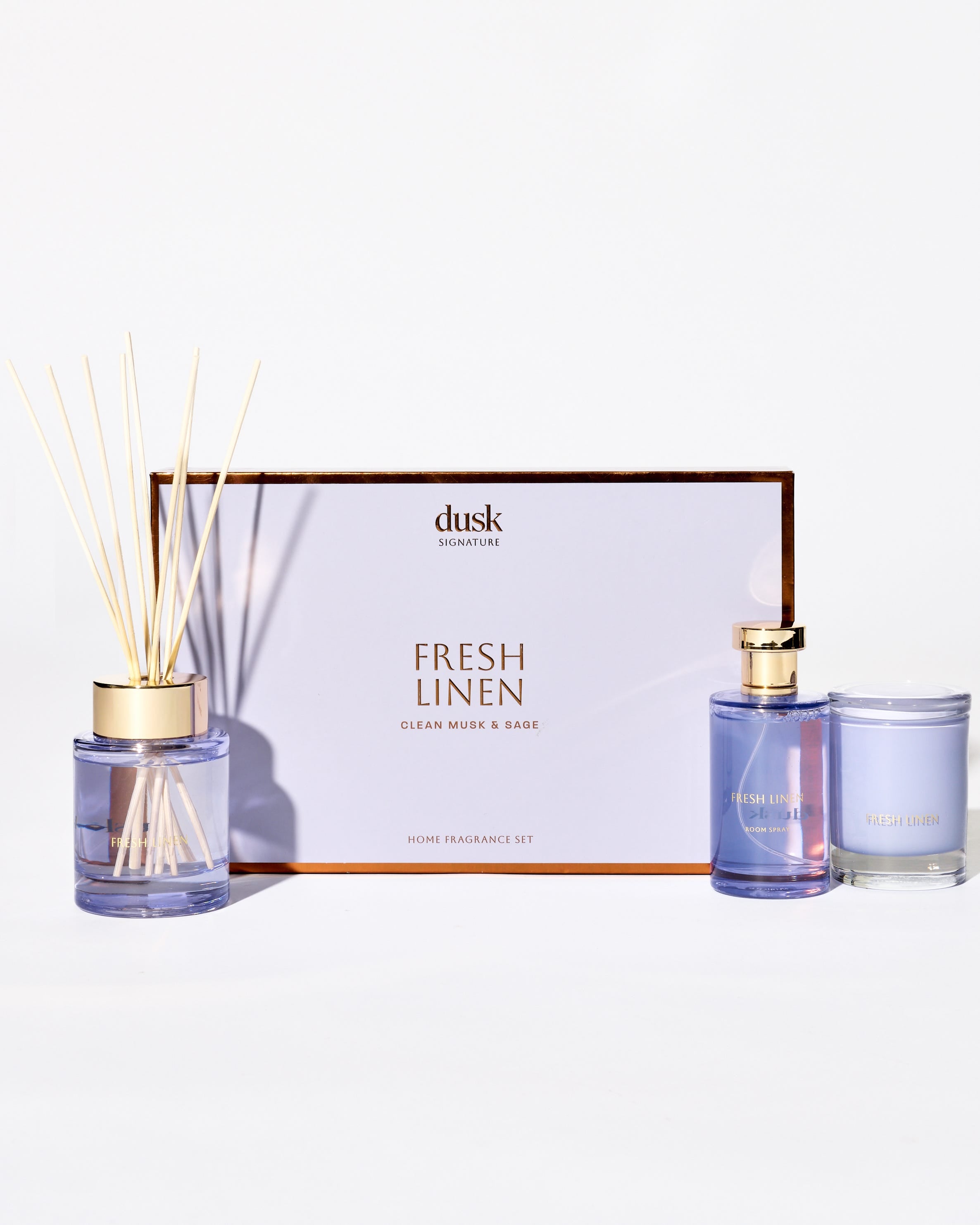 Fresh Linen Home Fragrance Set