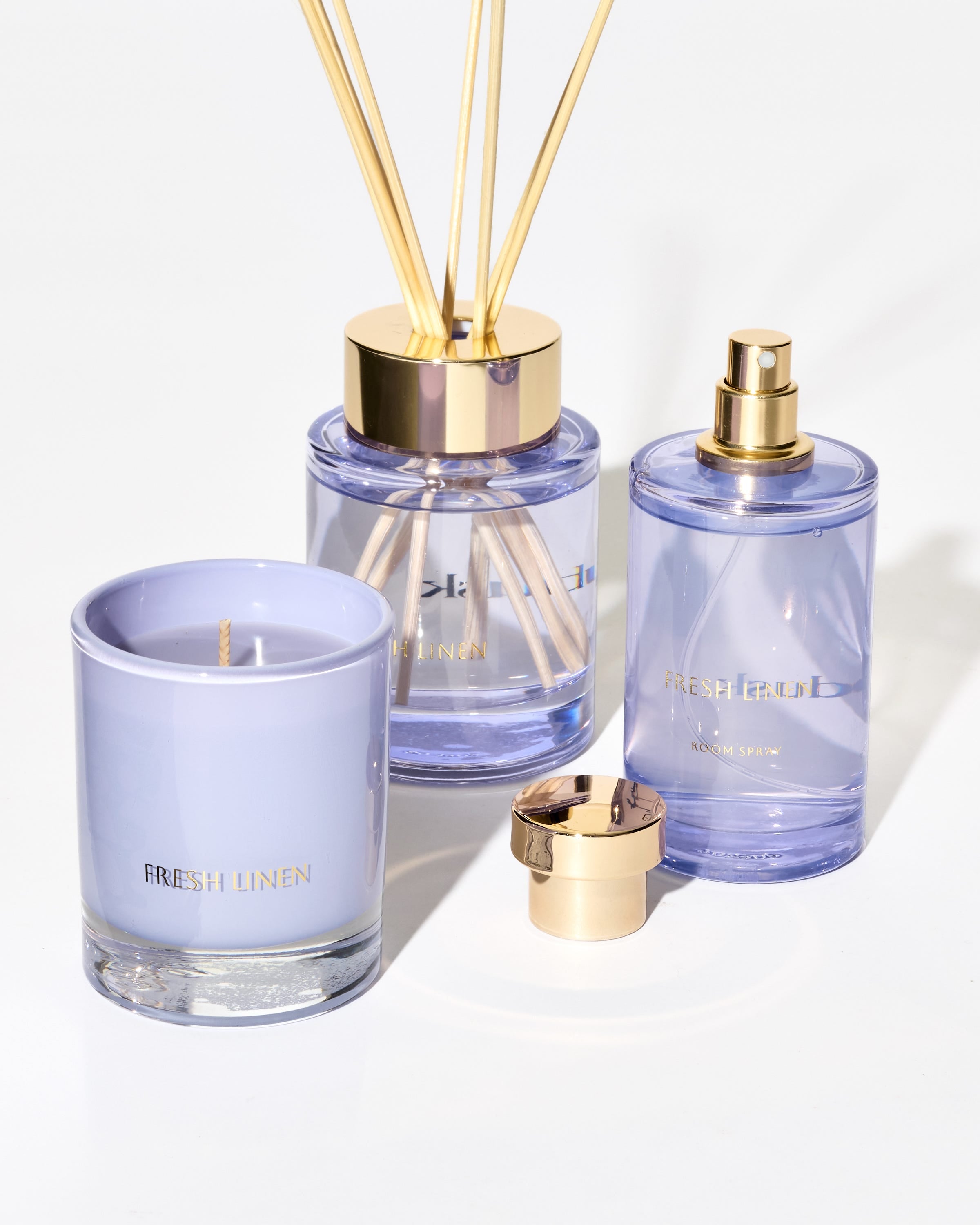 Fresh Linen Home Fragrance Set