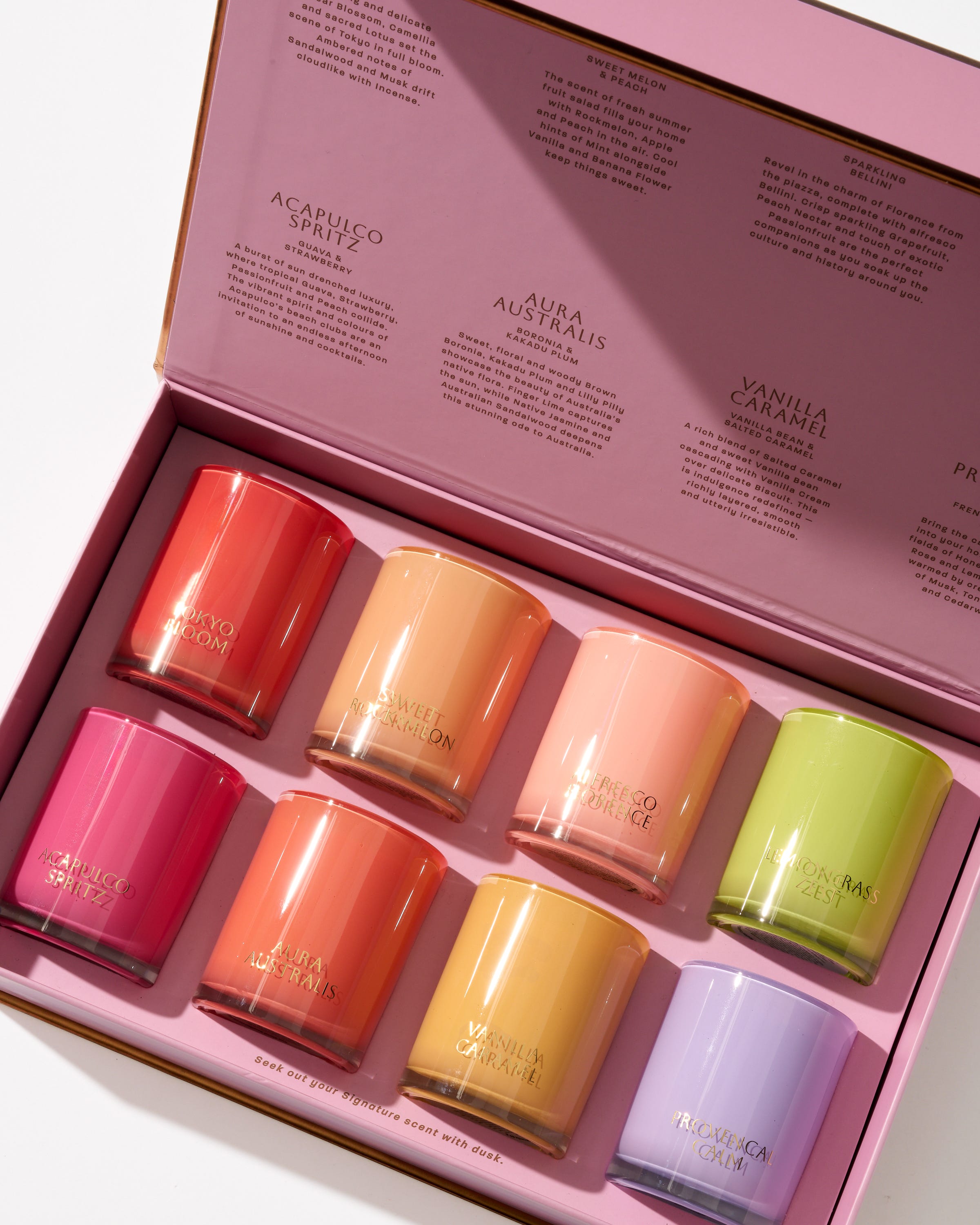 Favourites Collection Soy Blend Scented Candles 8 x 60g