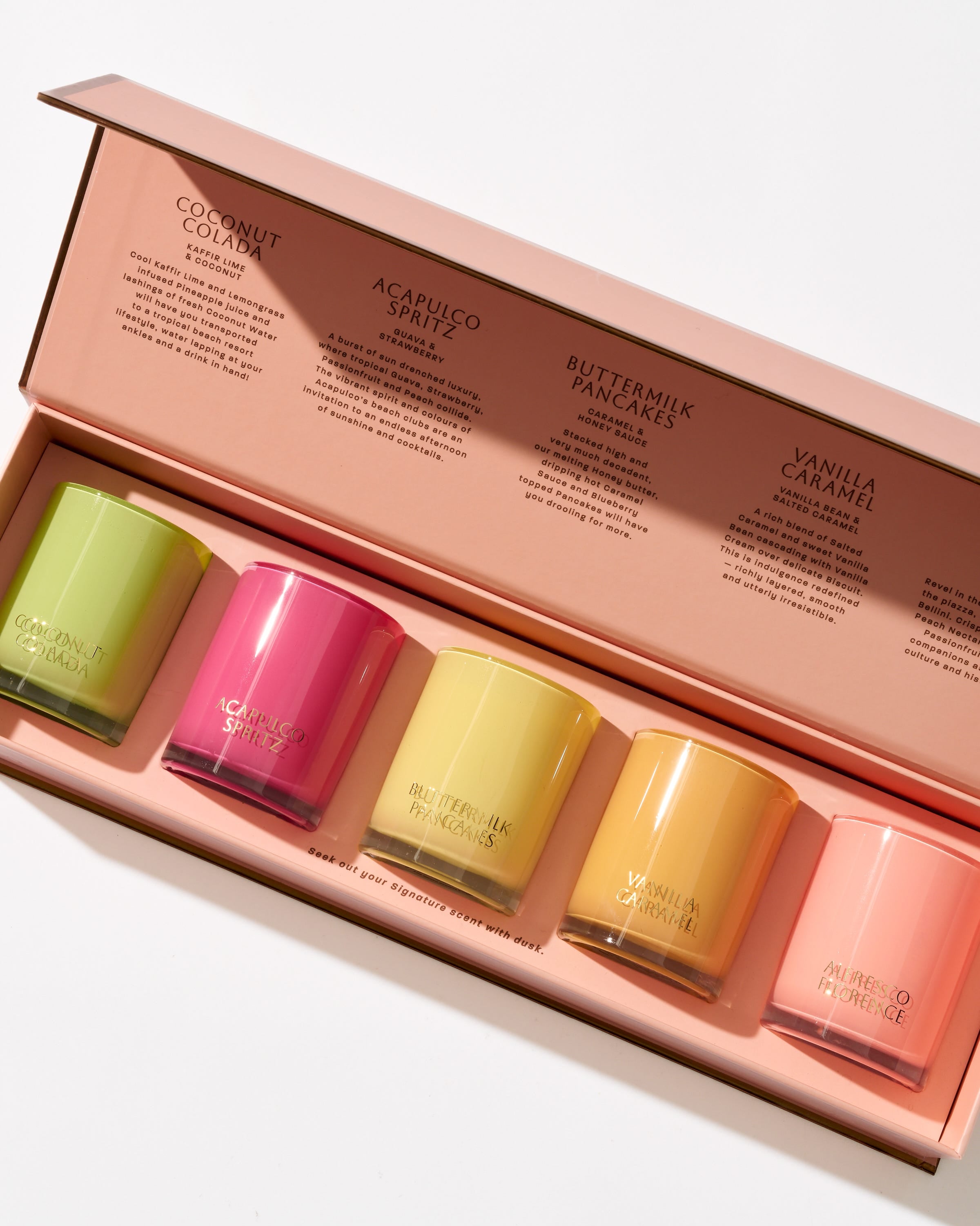 Gourmand Collection Soy Blend Scented Candles 5 x 60g