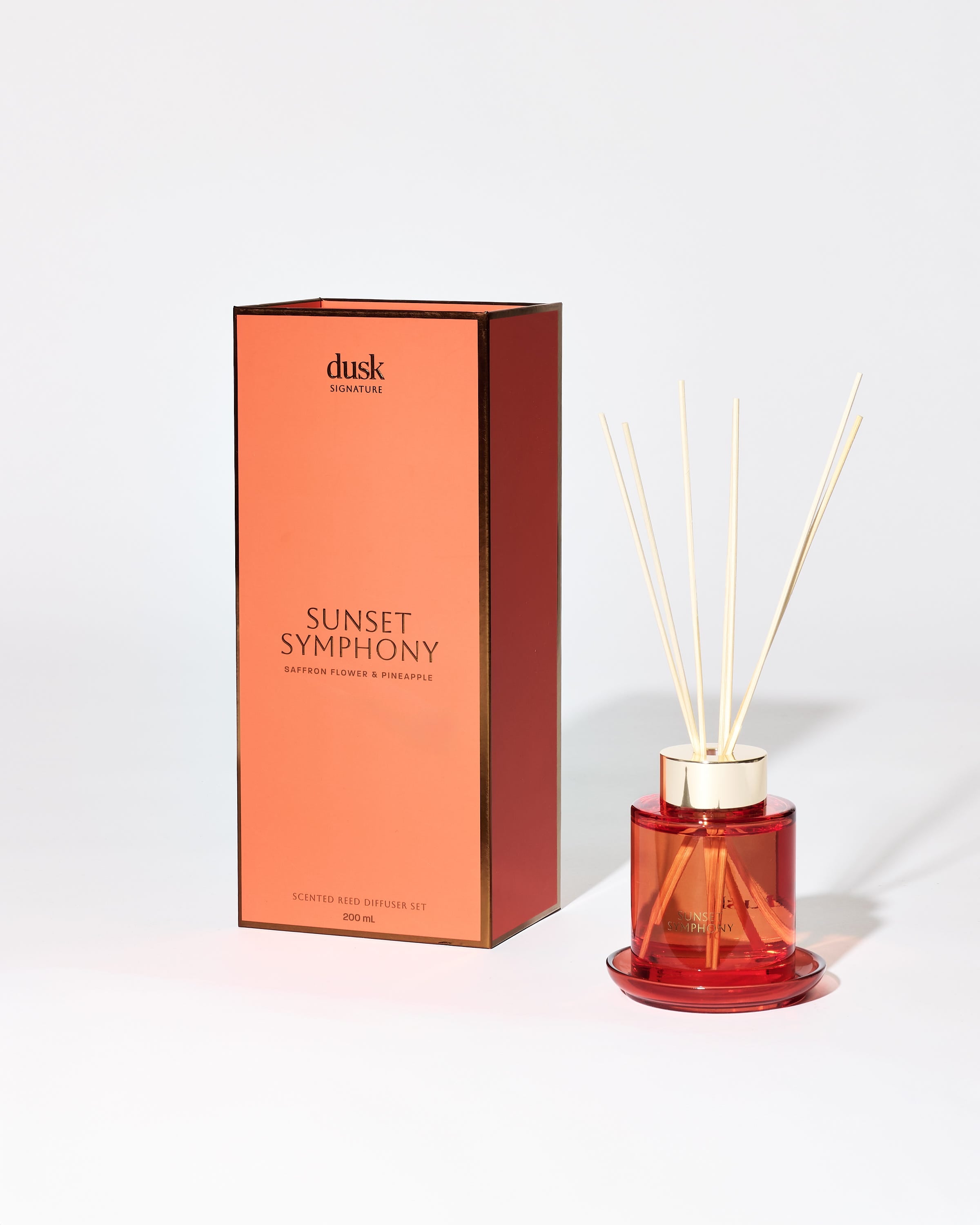 Sunset Symphony Scented Reed Diffuser Set 200mL