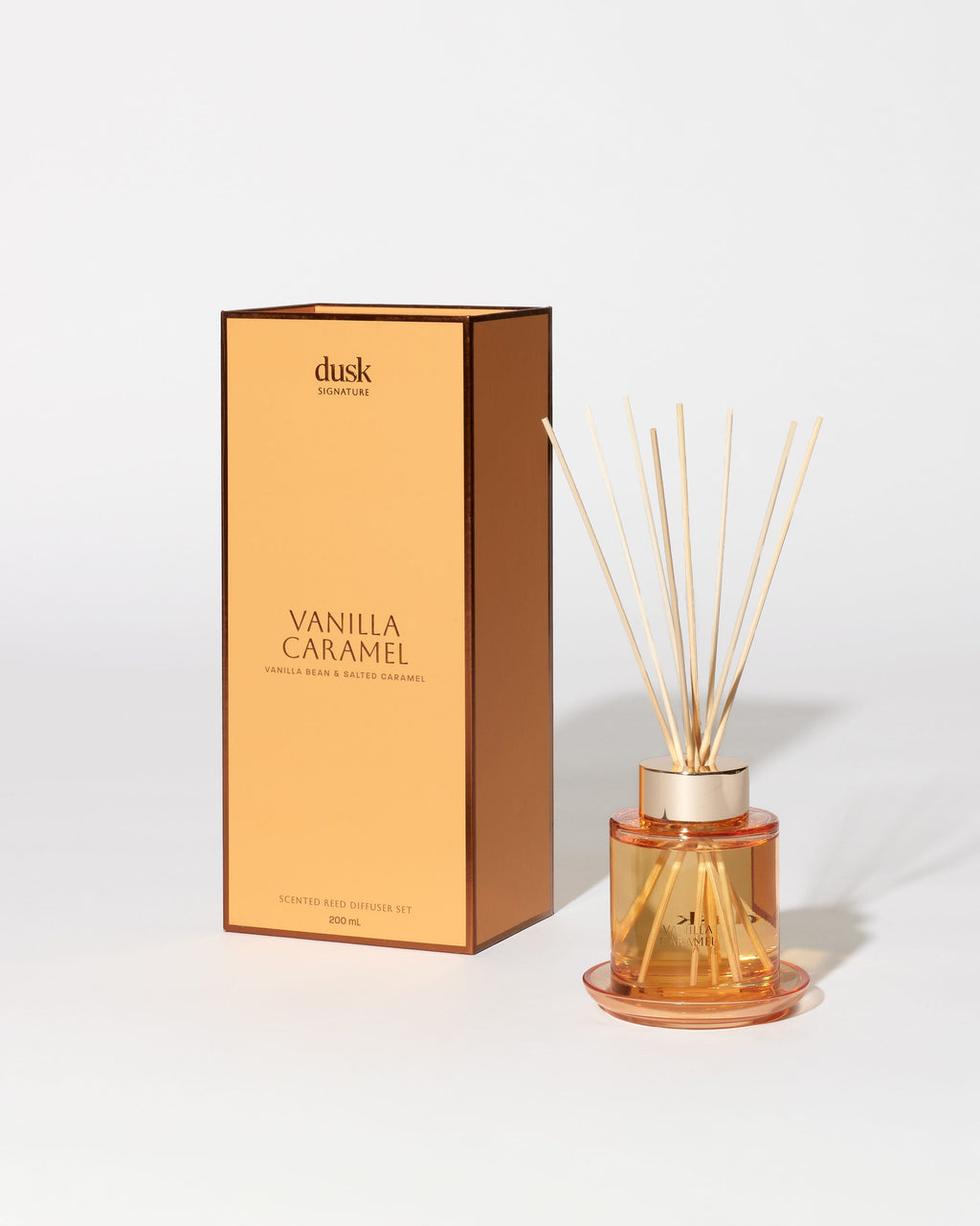 Vanilla Caramel Scented Reed Diffuser Set 200mL