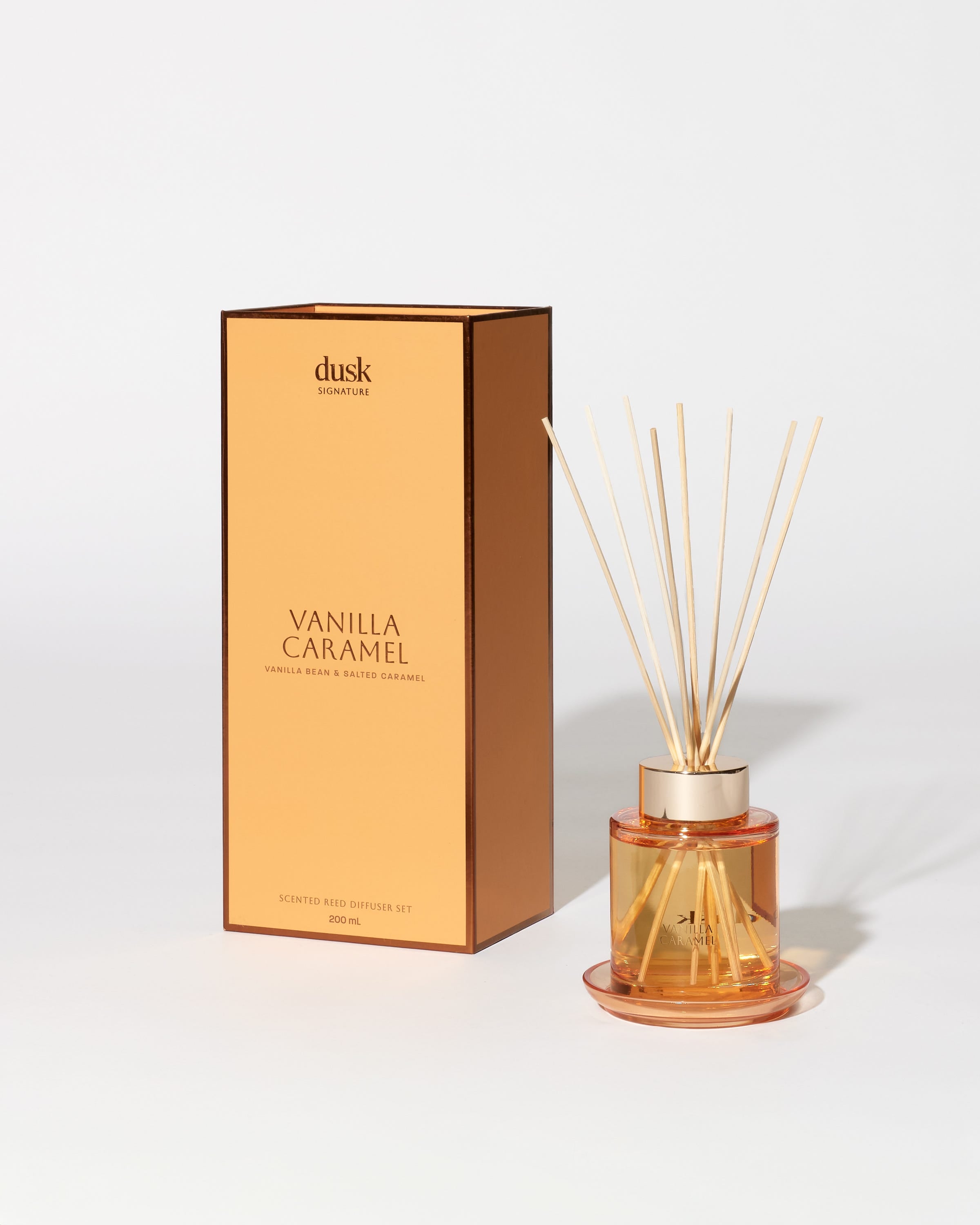 Vanilla Caramel Scented Reed Diffuser Set 200mL
