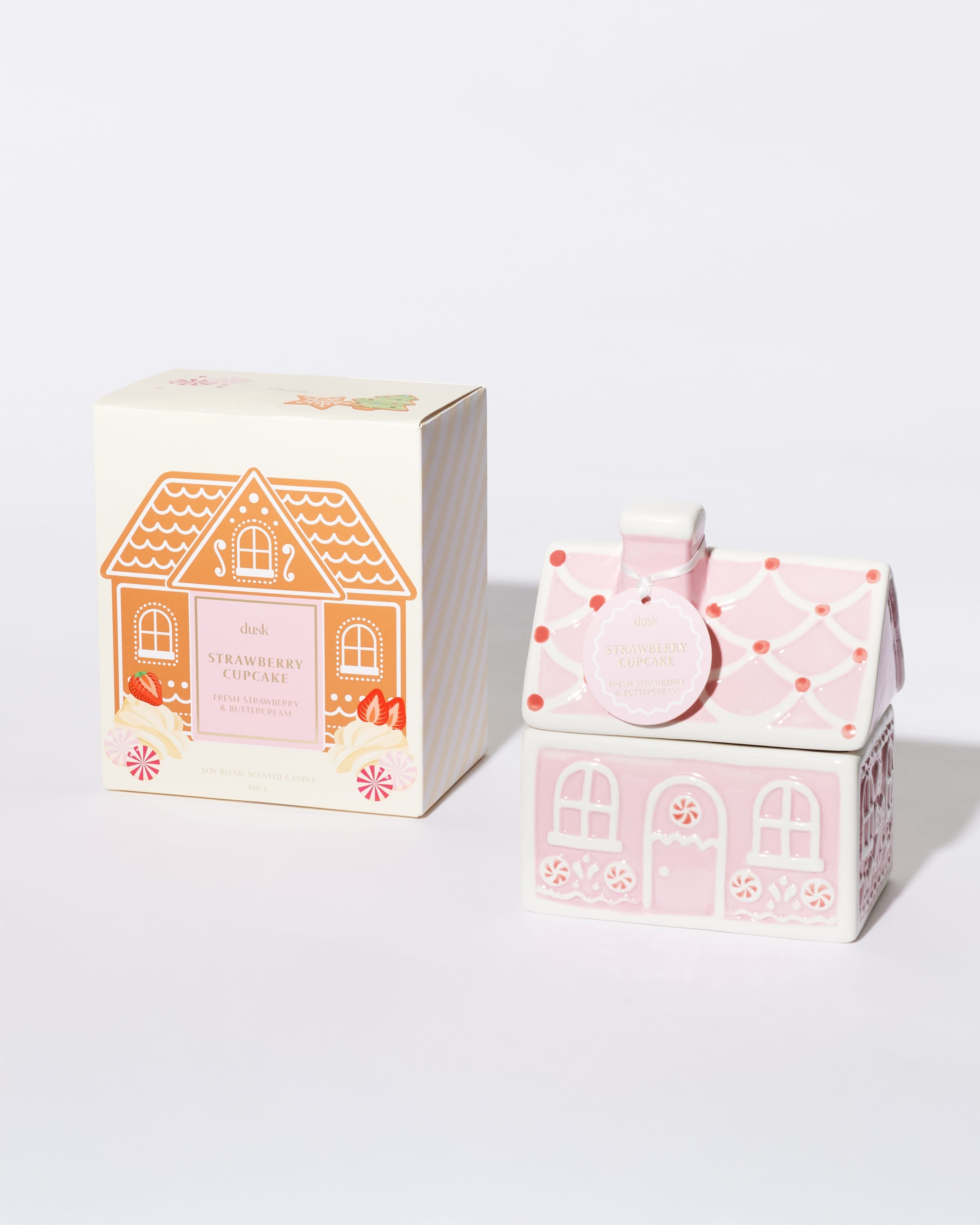 Strawberry Cupcake Soy Blend Scented Candle 360 g