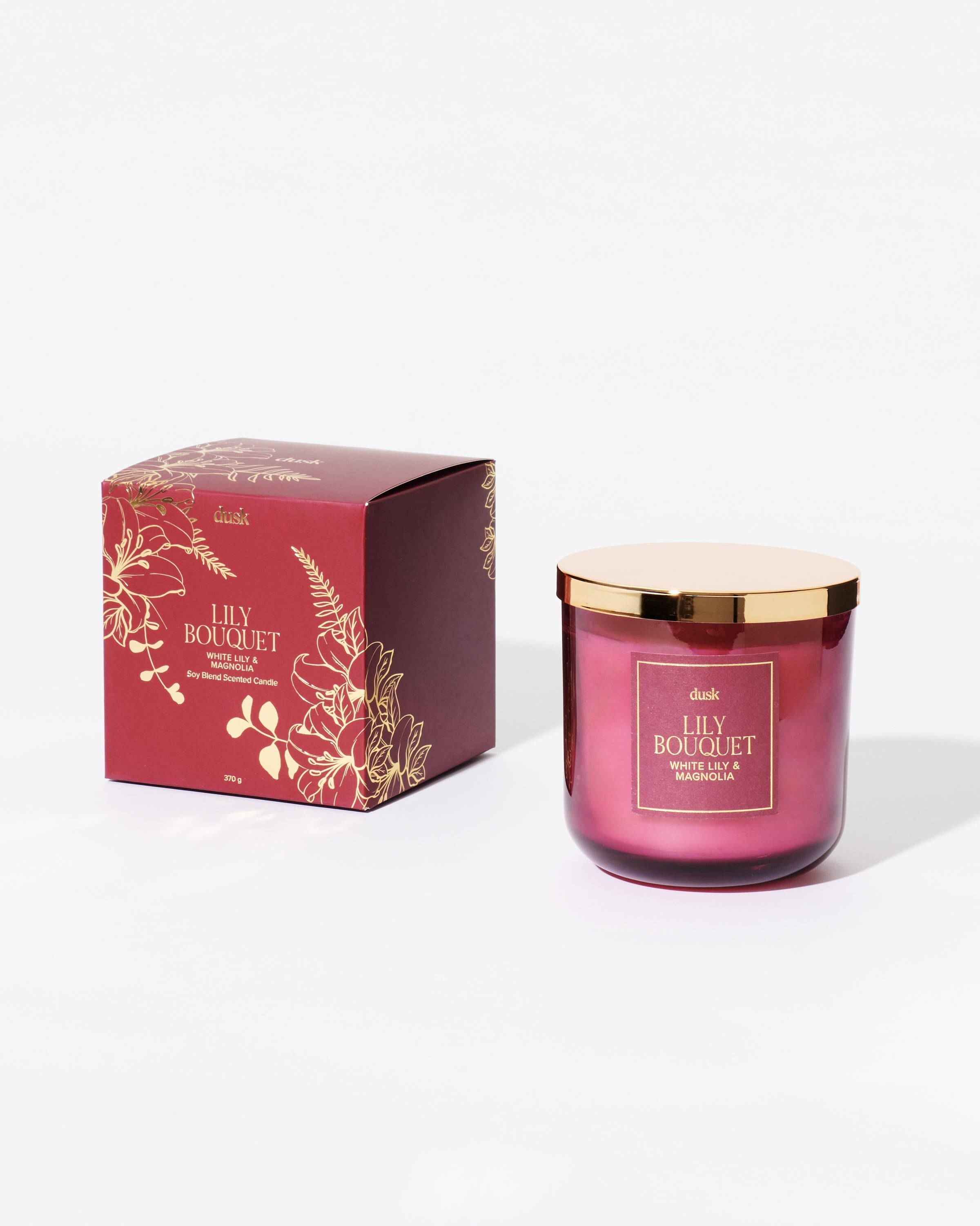 Lily Bouquet Soy Blend Scented Candle 370 g