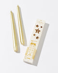 Village Taper Candle Gold 2 Pack