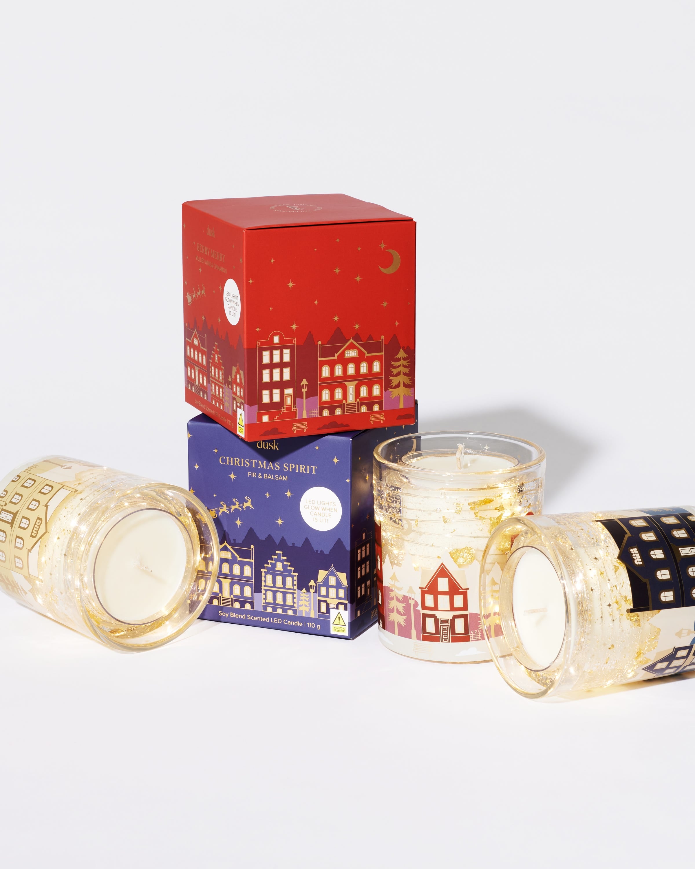 Berry Merry Soy Blend Scented LED Candle 110 g