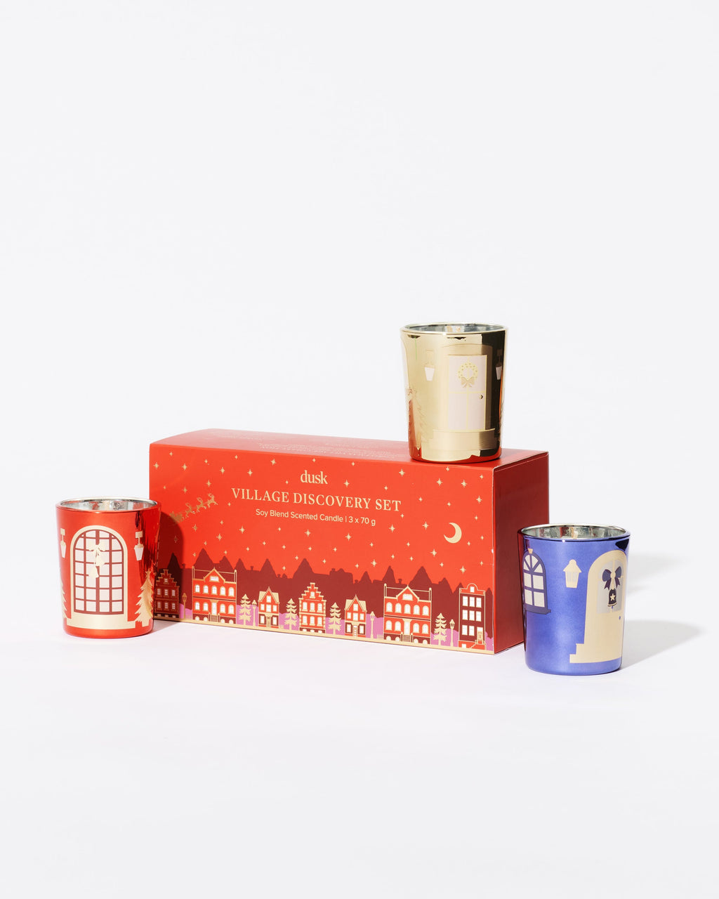 Village Discovery Set Soy Blend Scented Candle 3 x 70 g