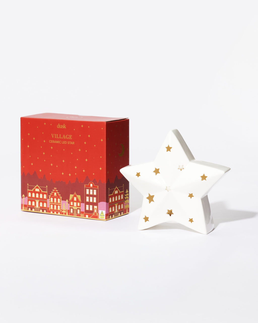 Village Ceramic LED Star