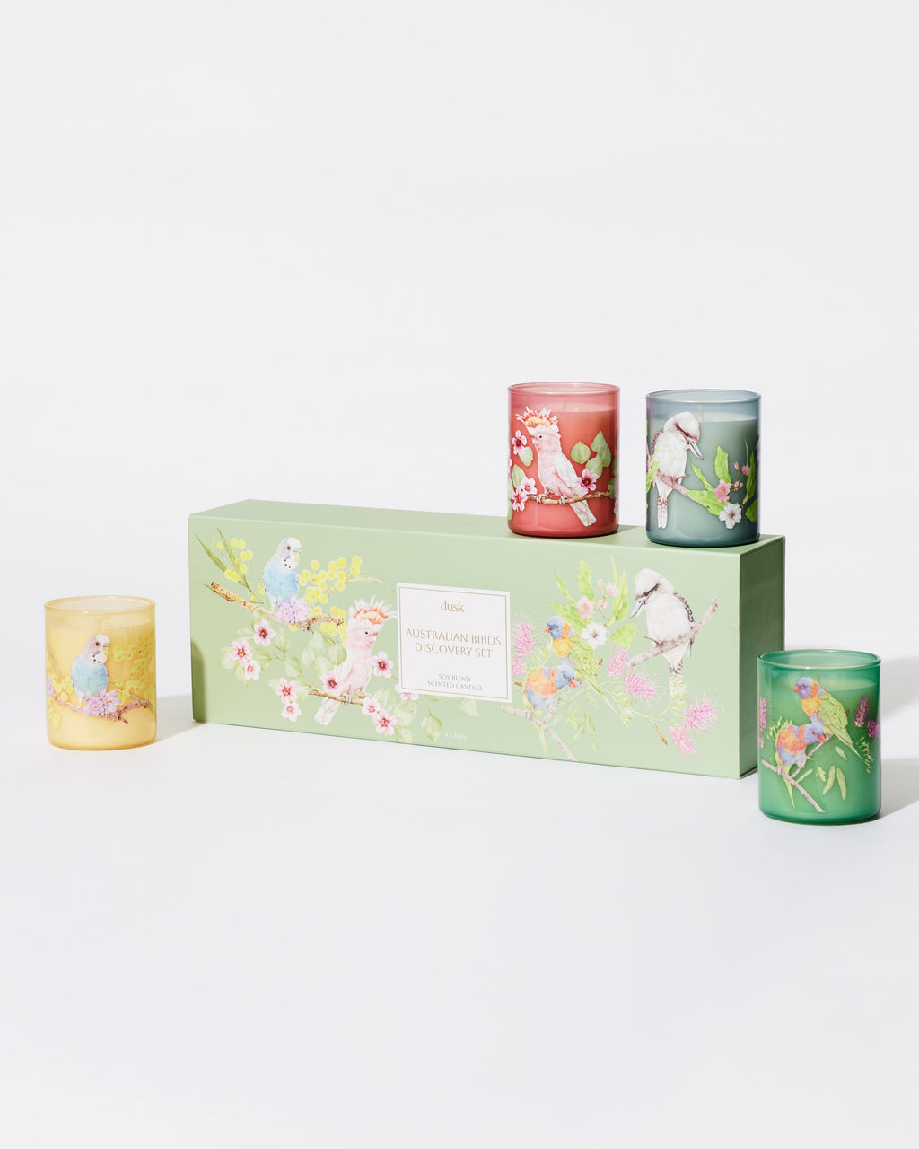 Australian Birds Scented Candle Discovery Set 100g 4pk