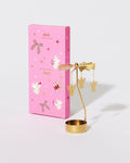 Angel Tealight Spinner Gold