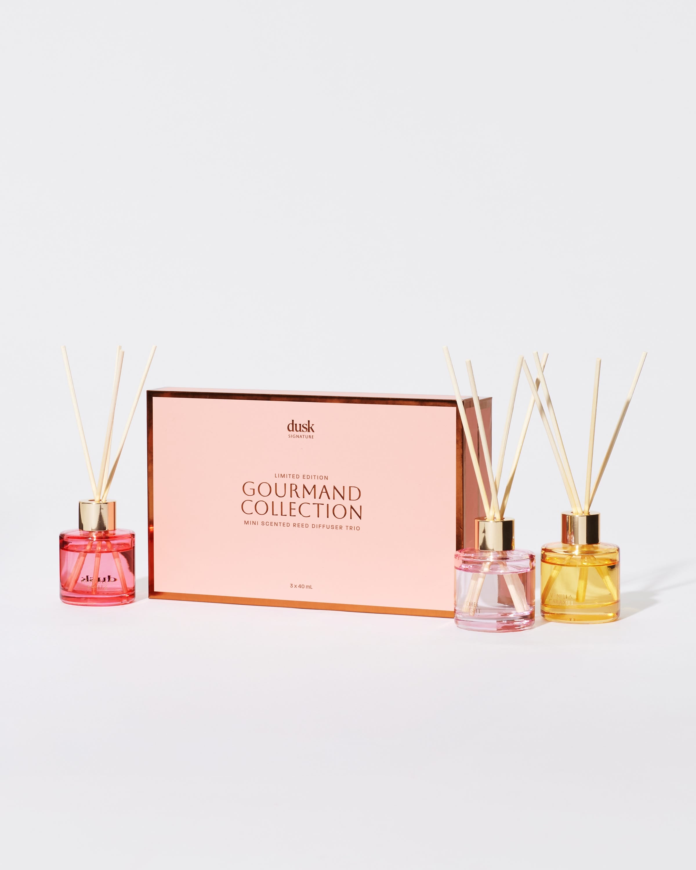 Gourmand Collection Mini Scented Reed Diffuser Trio