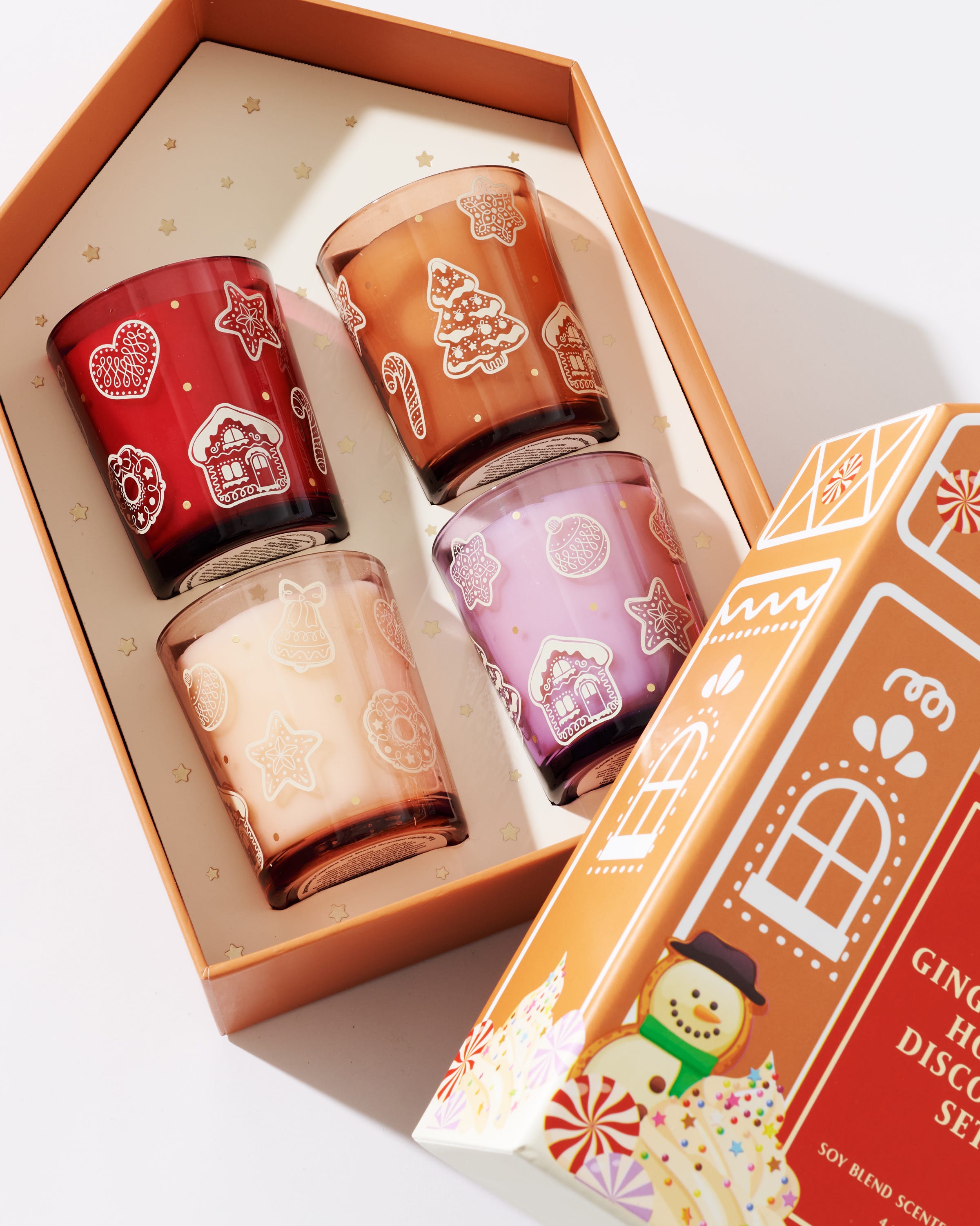 Gingerbread House Discovery Set Soy Blend Scented Candles 4 x 70 g