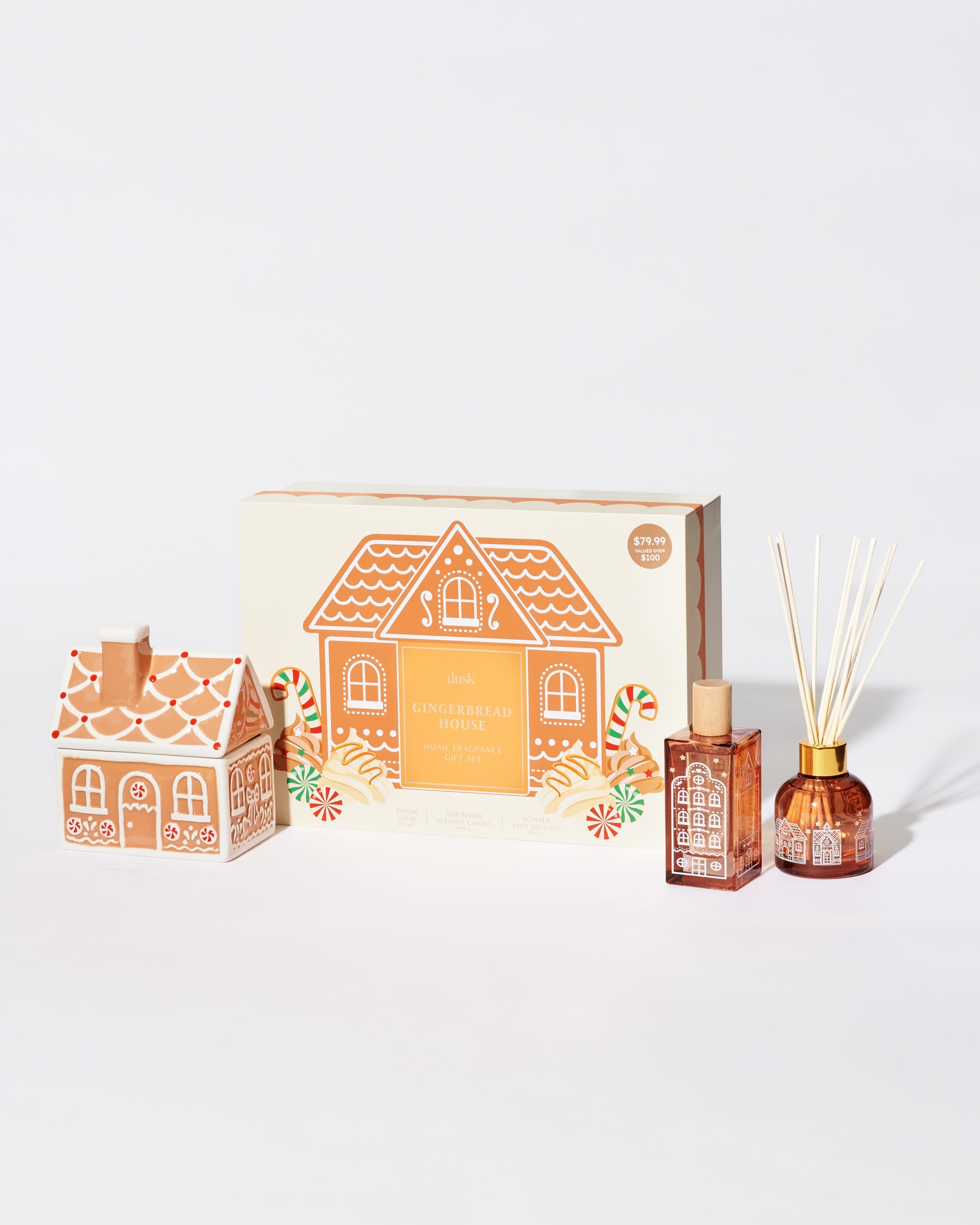 Gingerbread House Home Fragrance Gift Set