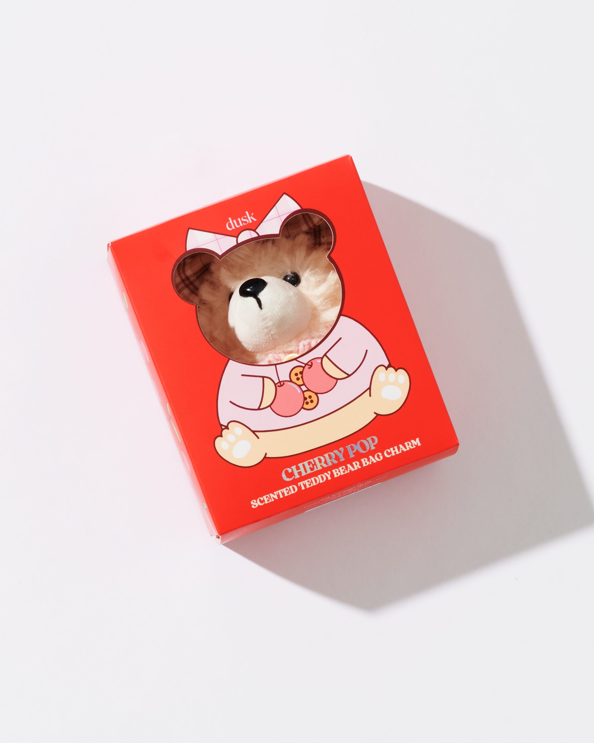 Cherry Pop Scented Teddy Bear Bag Charm