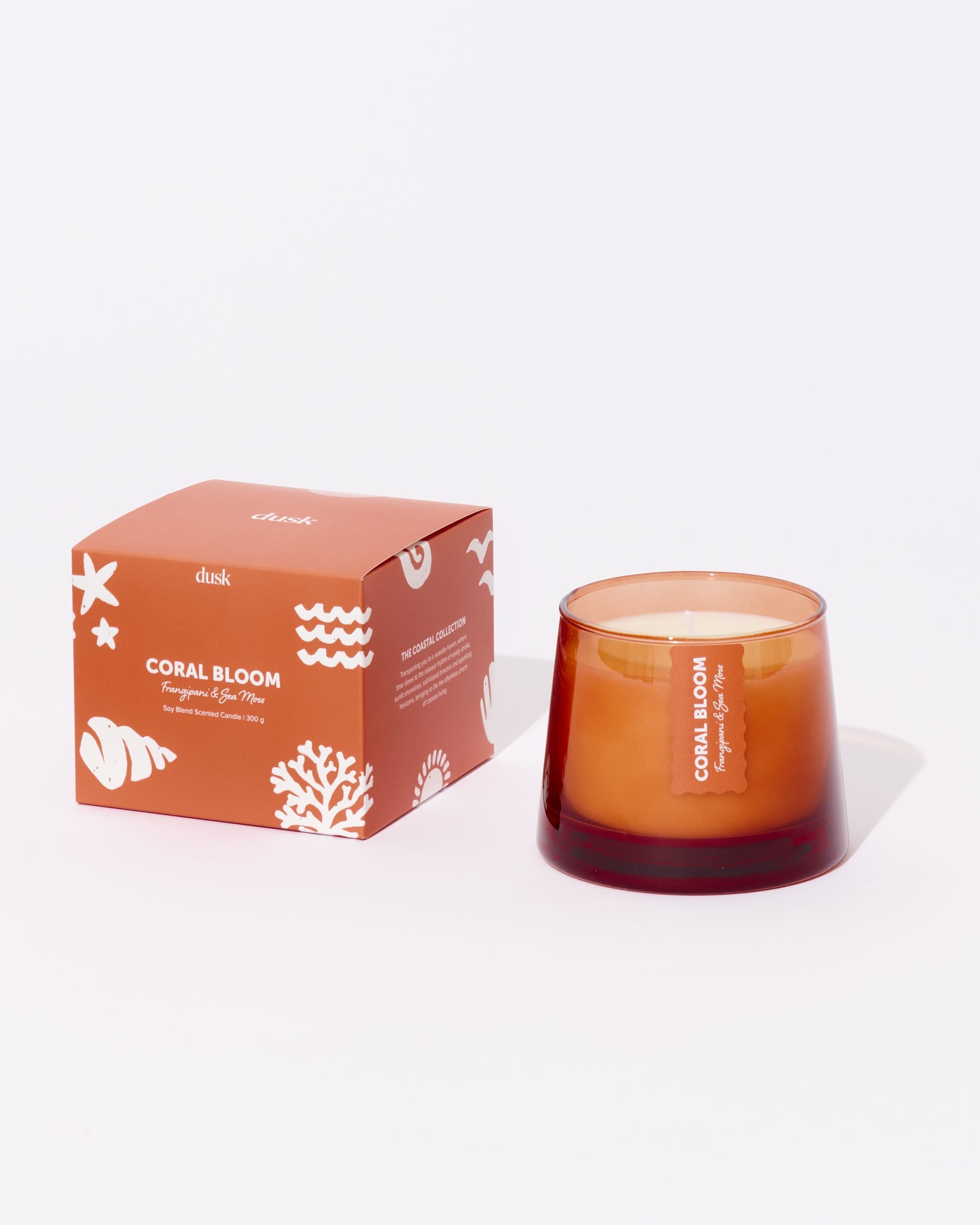 Coral Bloom Soy Blend Scented Candle 300g