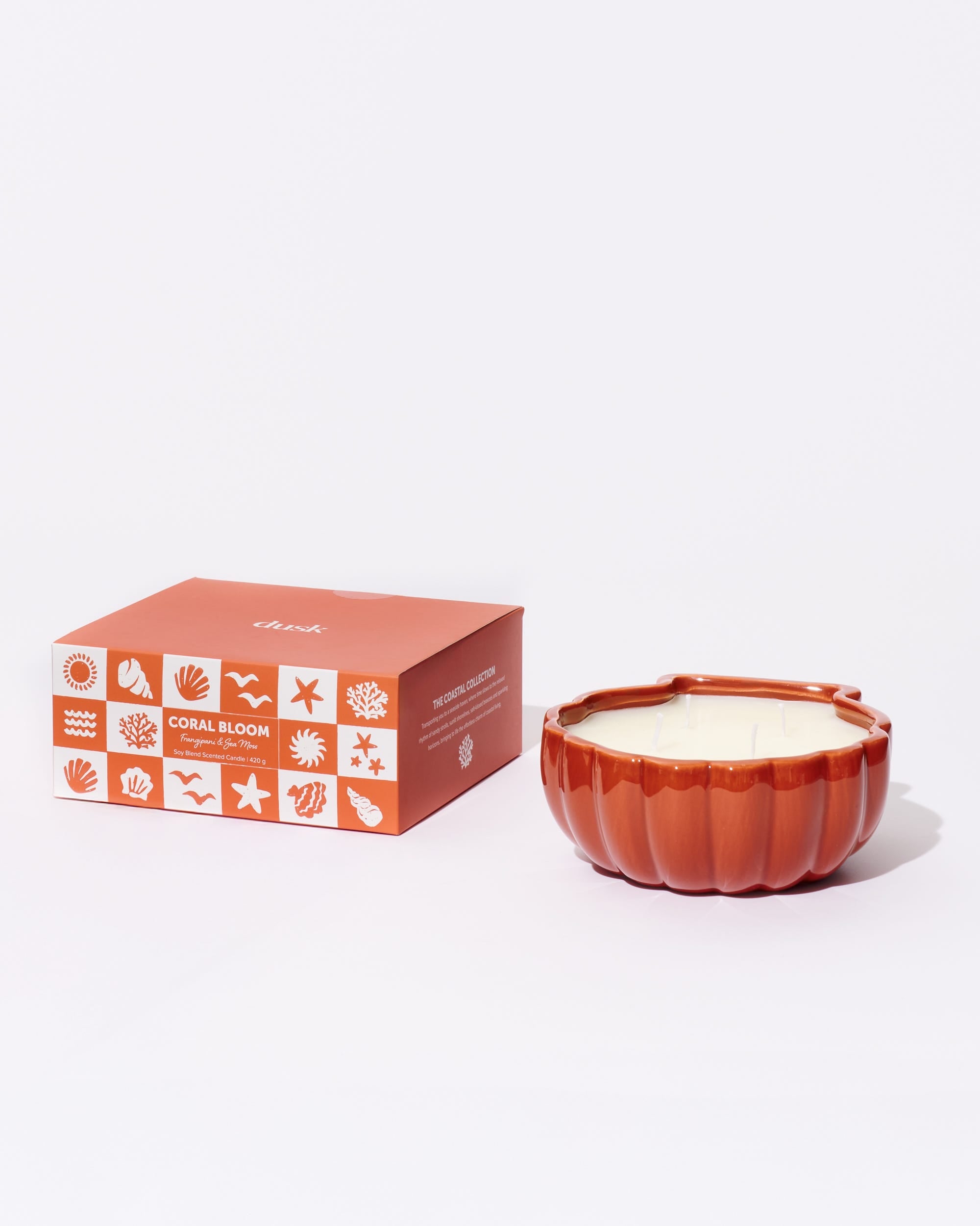 Coral Bloom Soy Blend Scented Candle 420g