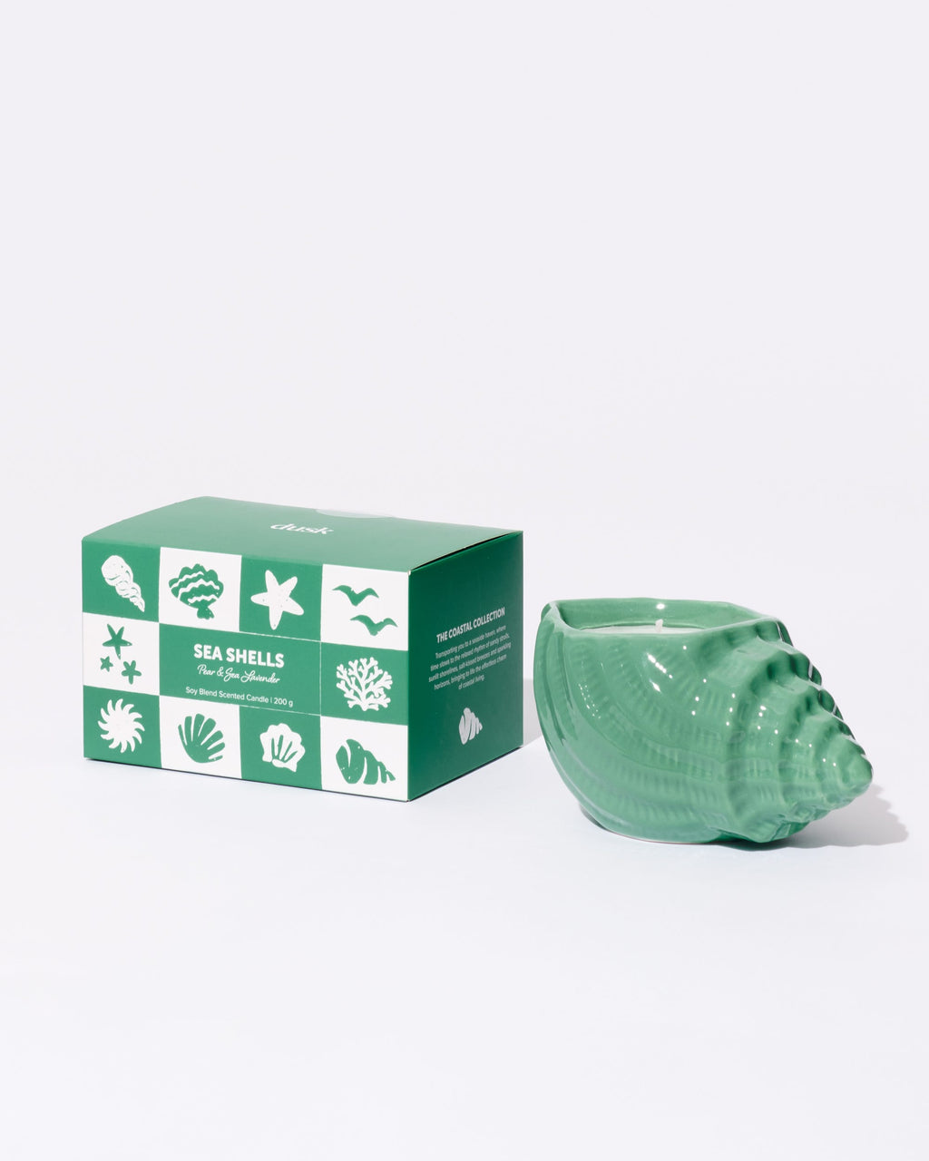 Sea Shells Soy Blend Scented Candle 200g