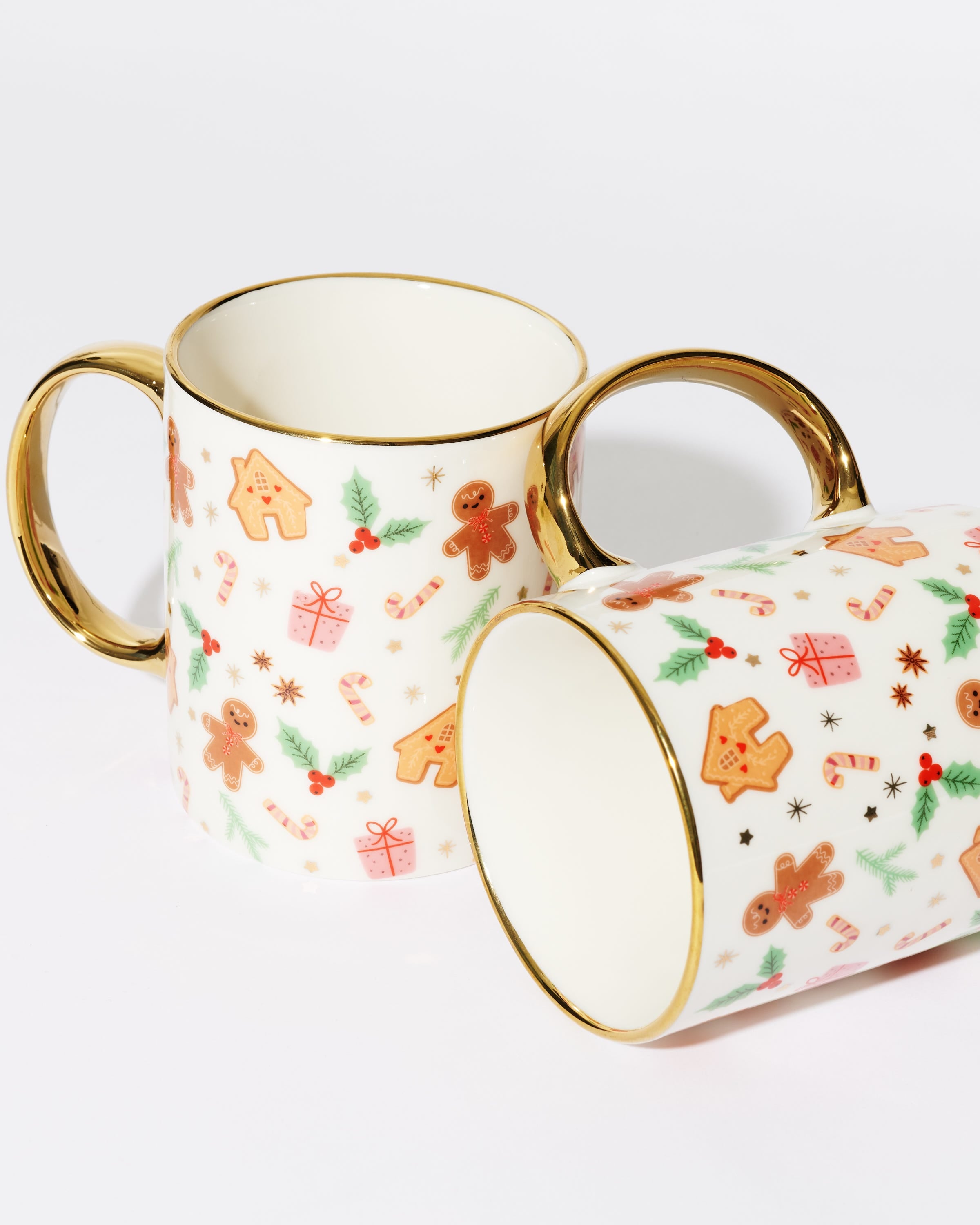 Gingerbread House Ceramic Mugs 2 Pack