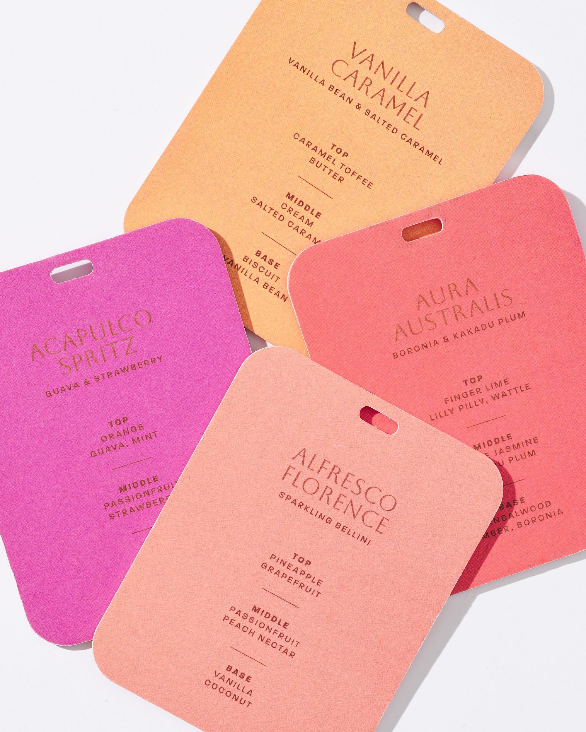 Vanilla Caramel Scented Card Hanging Diffuser