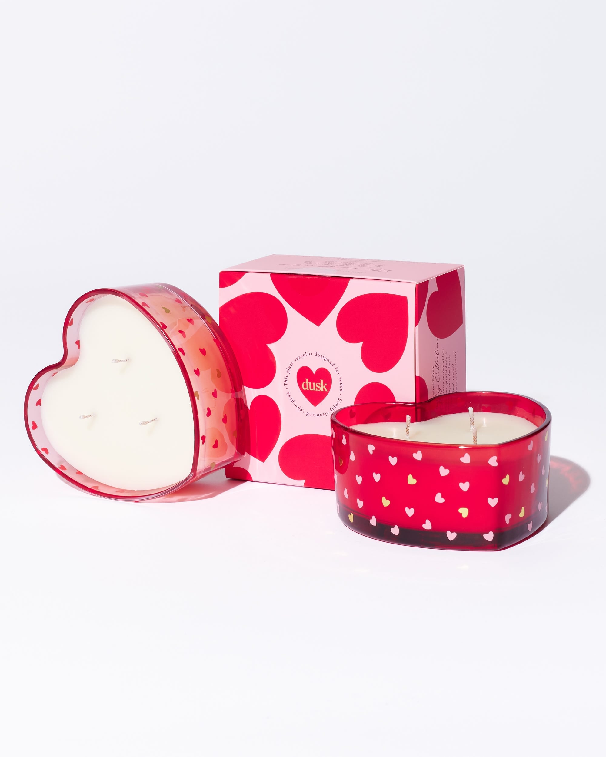 L'amour Heart Shaped Soy Blend Scented Candle 320 g 