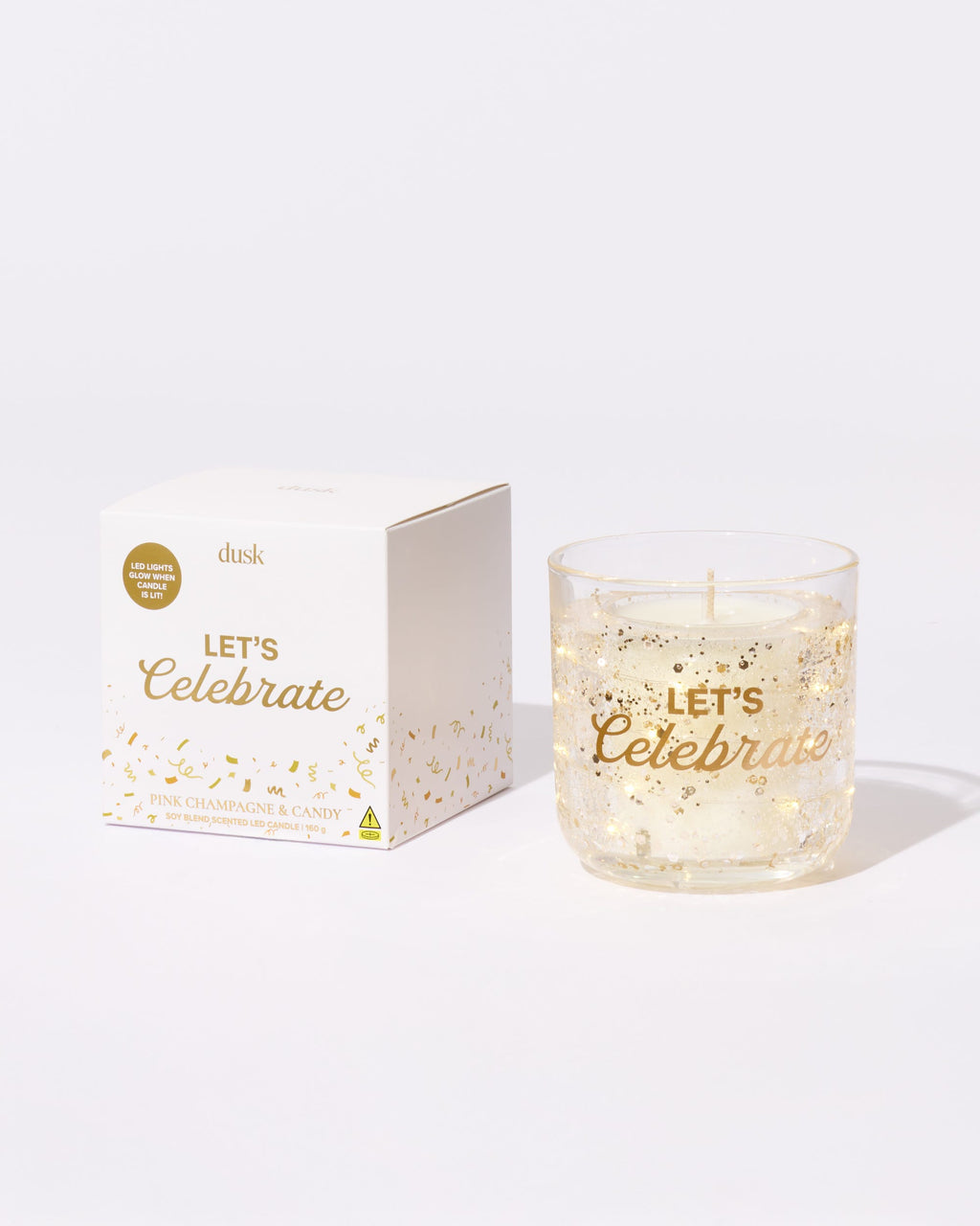 Let's Celebrate LED Light Up Candle 160g