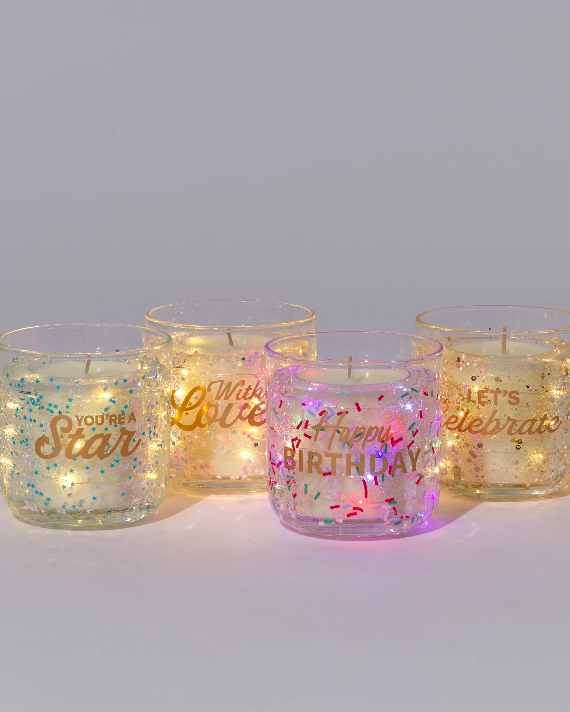 Let's Celebrate LED Light Up Candle 160g