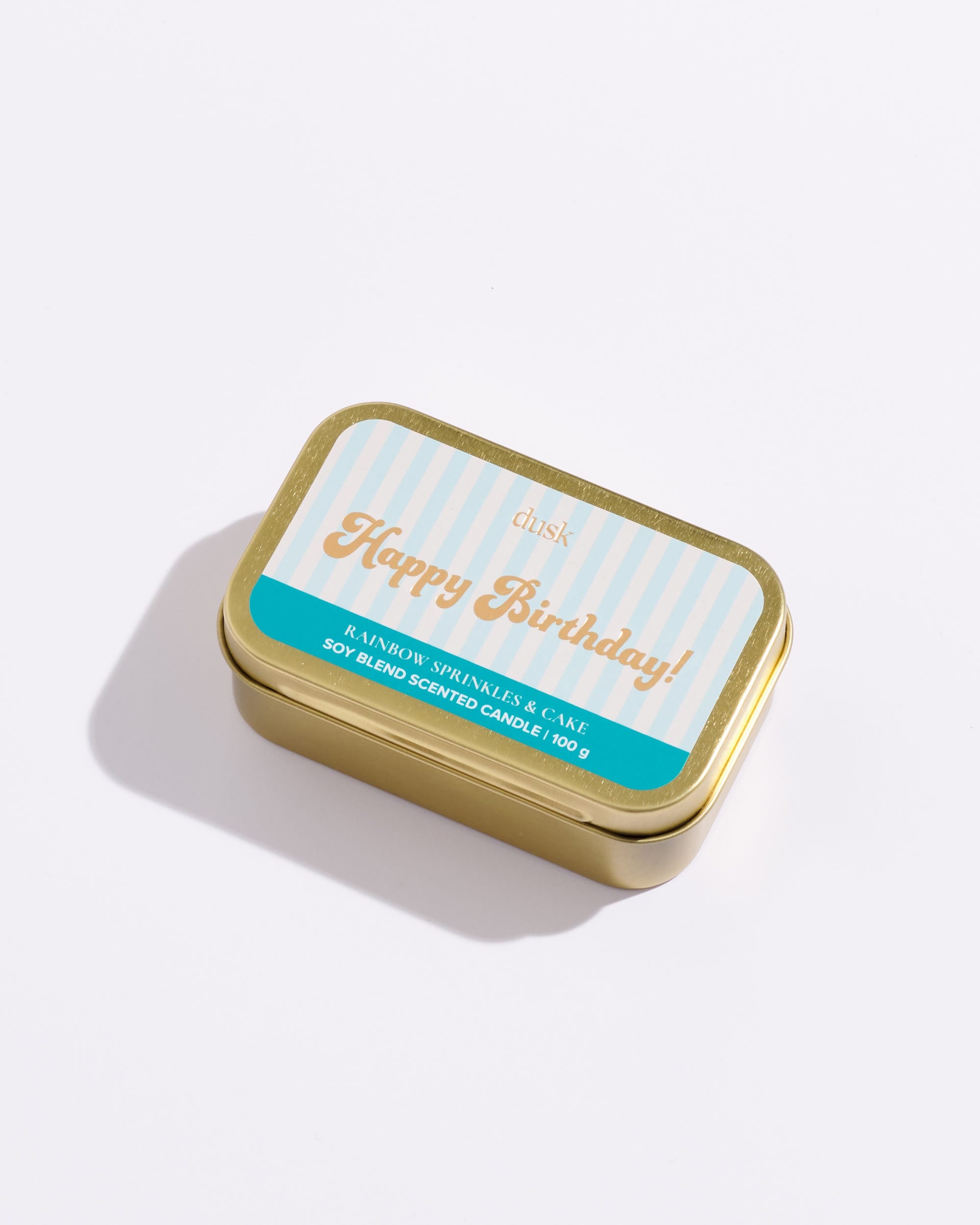 Happy Birthday Message Tin Candle 100g